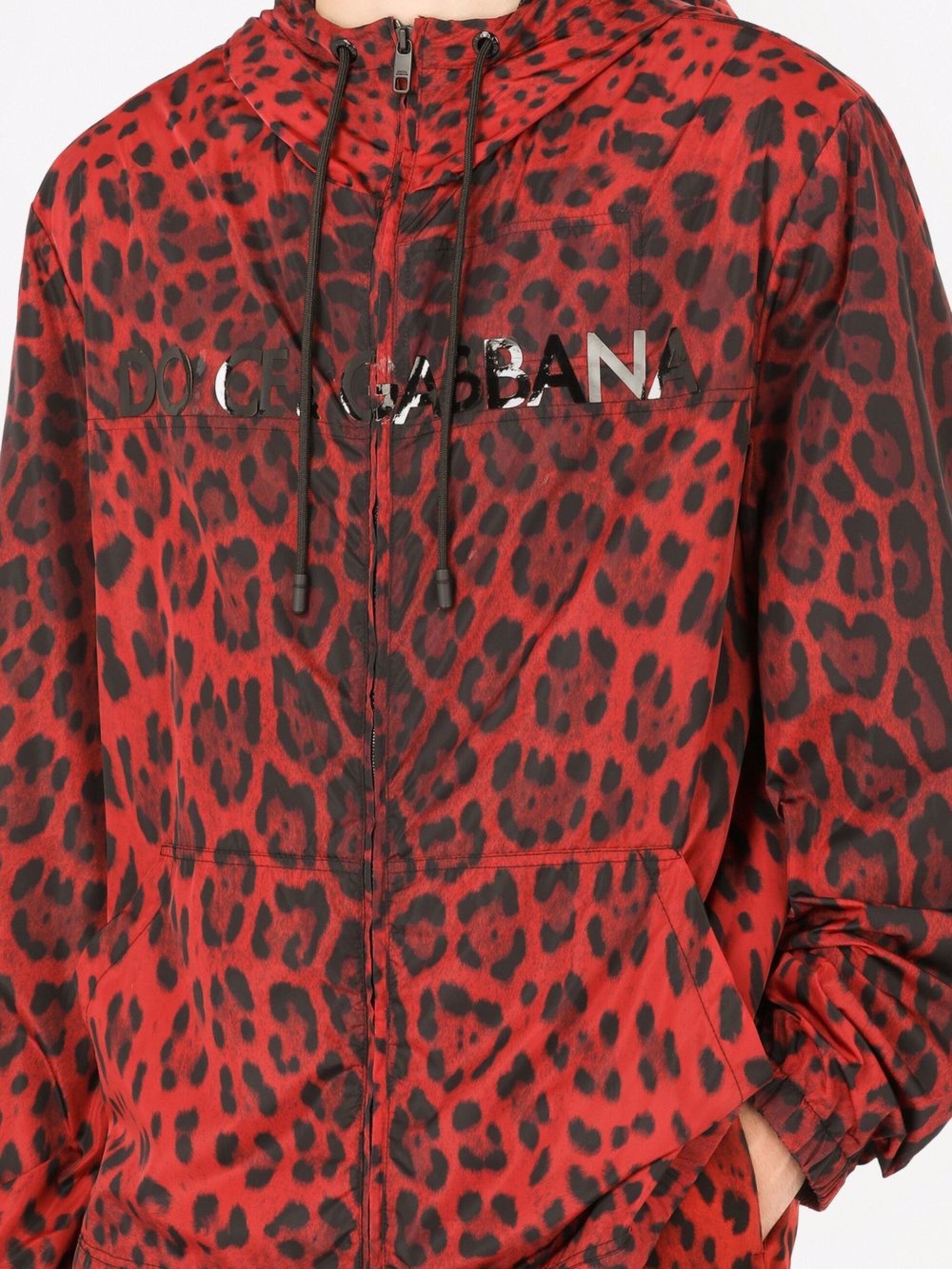 Dolce & Gabbana o1y0125 Logo Hooded Jacket in Red/Black Size US M / EU 48-50 / 2 - 4 Thumbnail