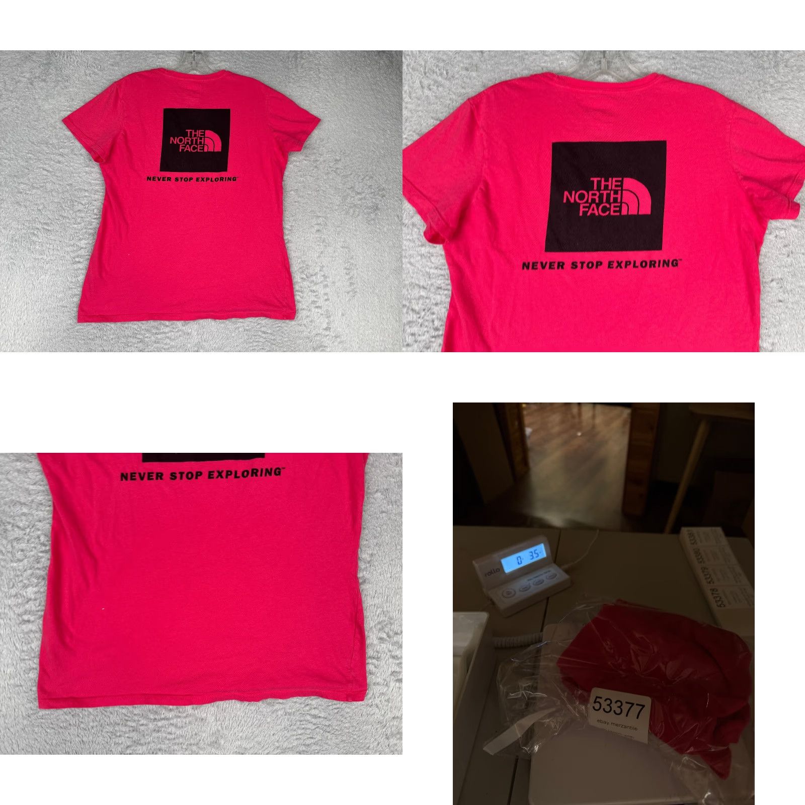The North Face The North Face Shirt Women M Pink Short Sleeve Crew Neck 100% Cotton Read Size M / US 6-8 / IT 42-44 - 9 Thumbnail