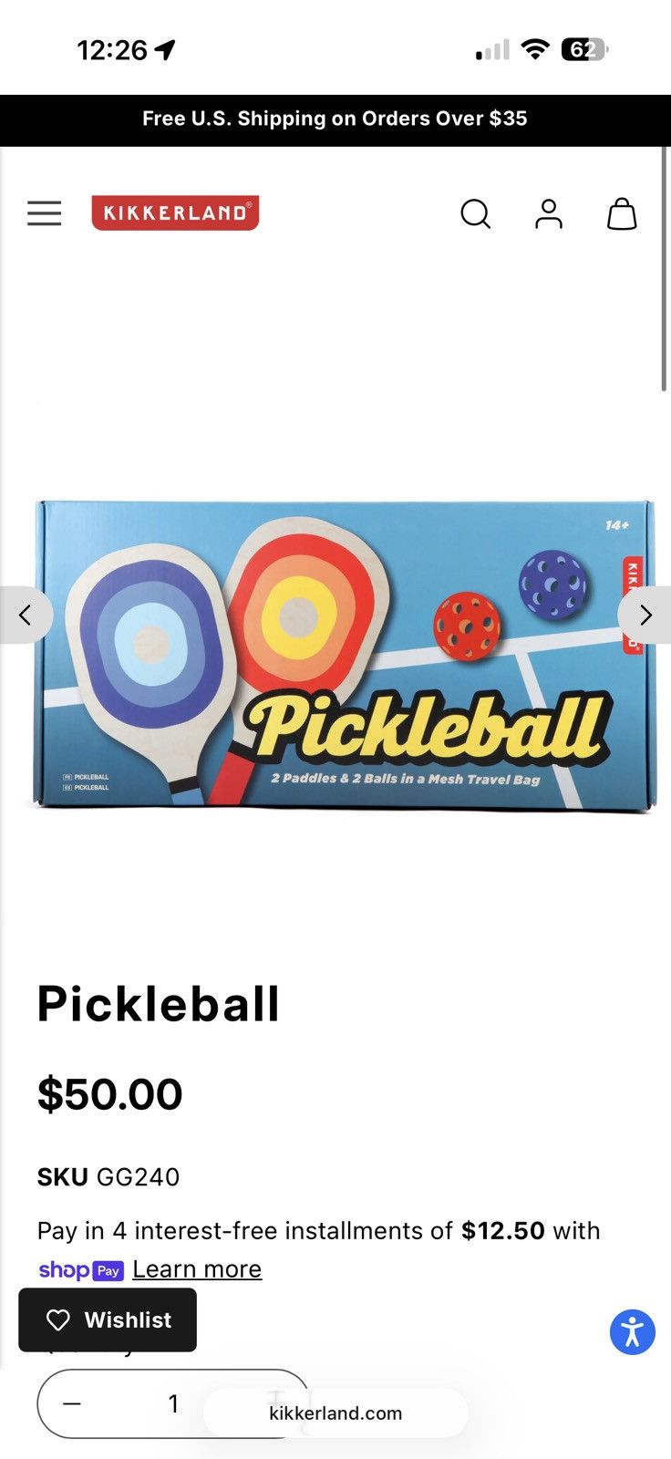 Other Discounted Pickleball Kit Size ONE SIZE - 4 Thumbnail