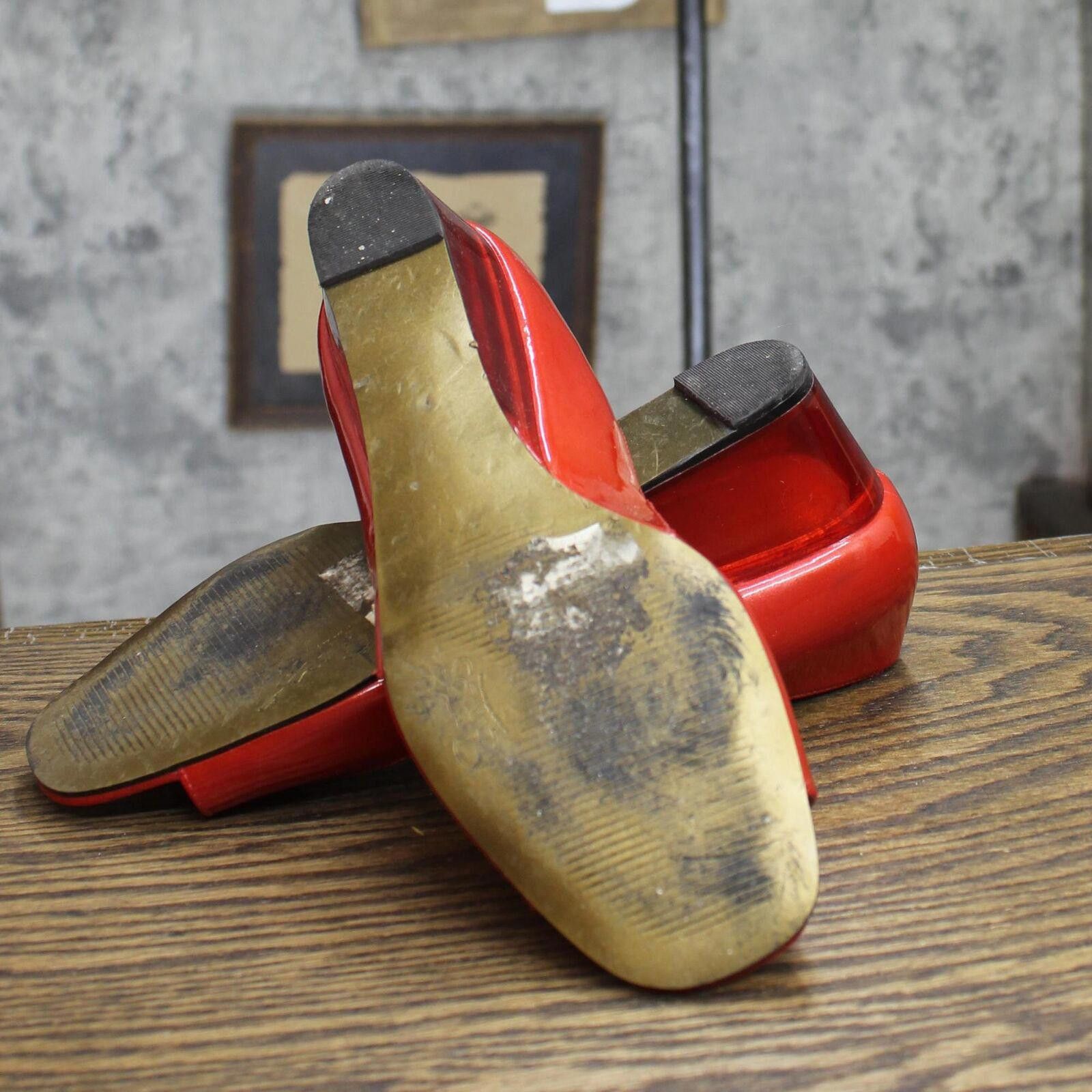 Designer Carlos by Carlos Santana See Through Wedge Heels Red 6M Size US 6 / IT 36 - 6 Thumbnail