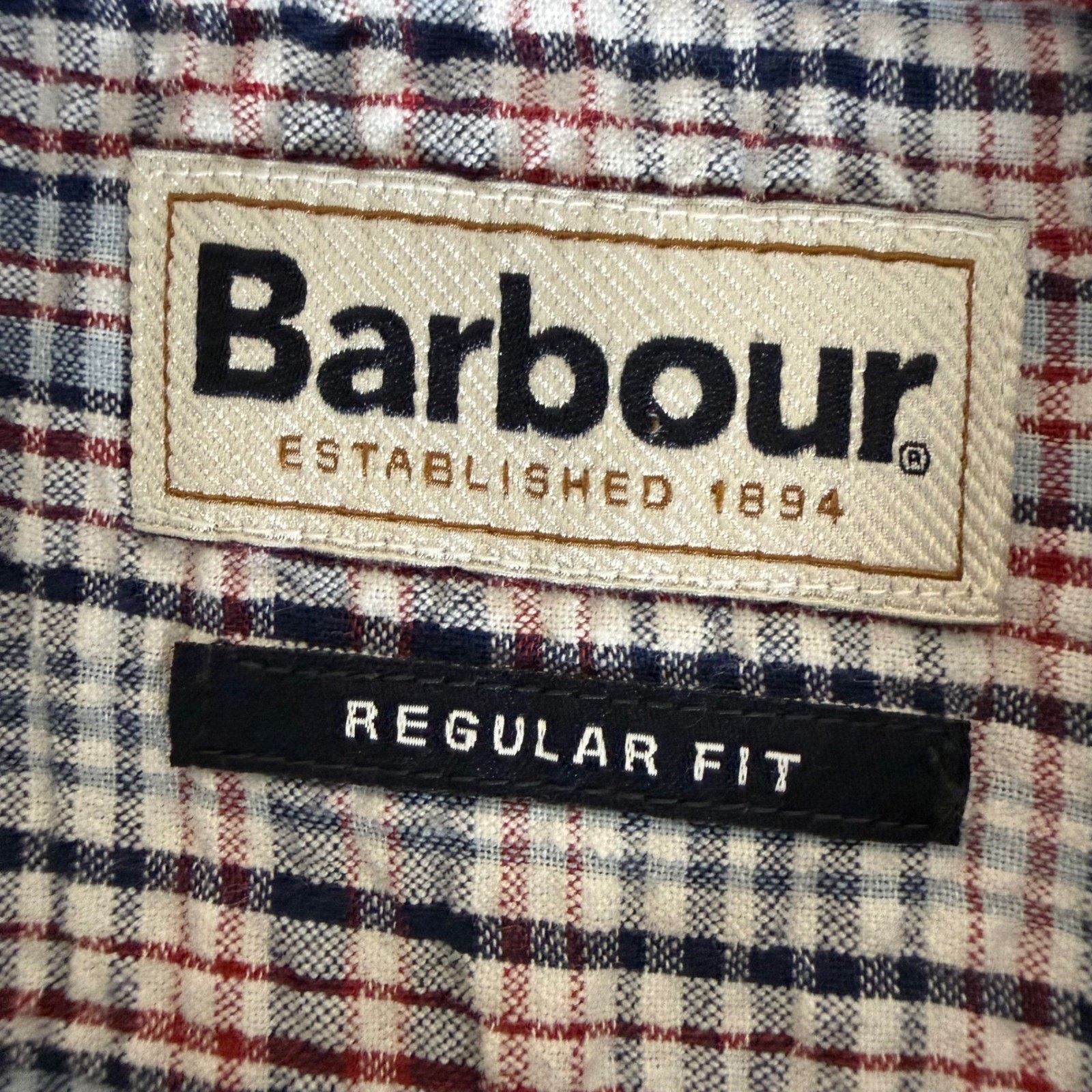 Barbour Barbour Seersucker Mens XXL Short Sleeve Button Shirt Plaid Size US XXL / EU 58 / 5 - 2 Thumbnail