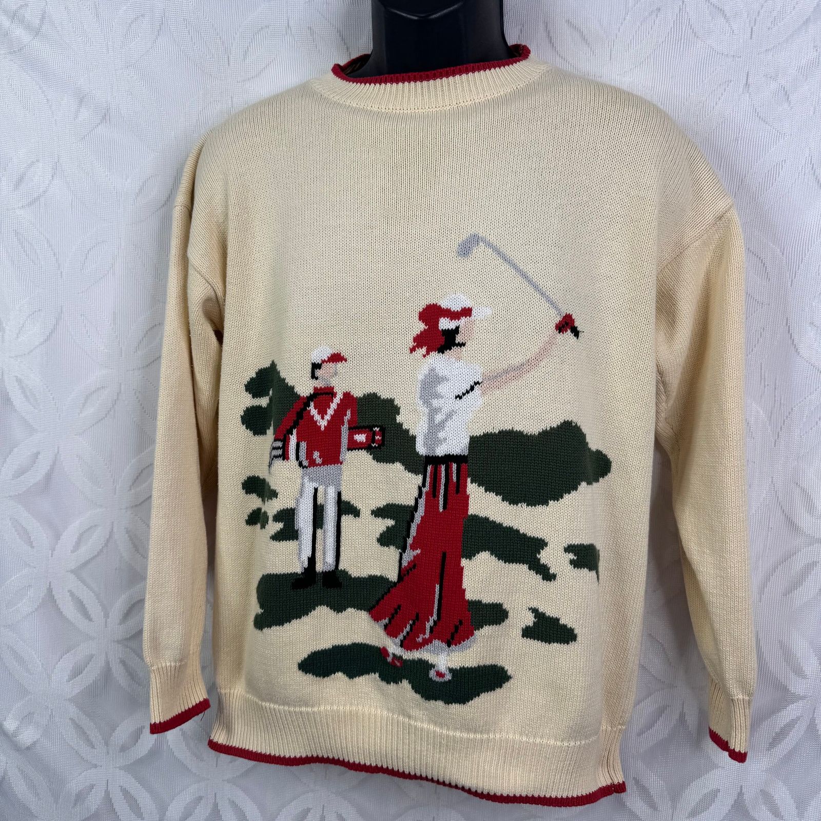 Pacific Trail Vintage Tails Golf Knit Pullover Preppy Sweater 90's Men's Size US M / EU 48-50 / 2 - 3 Thumbnail