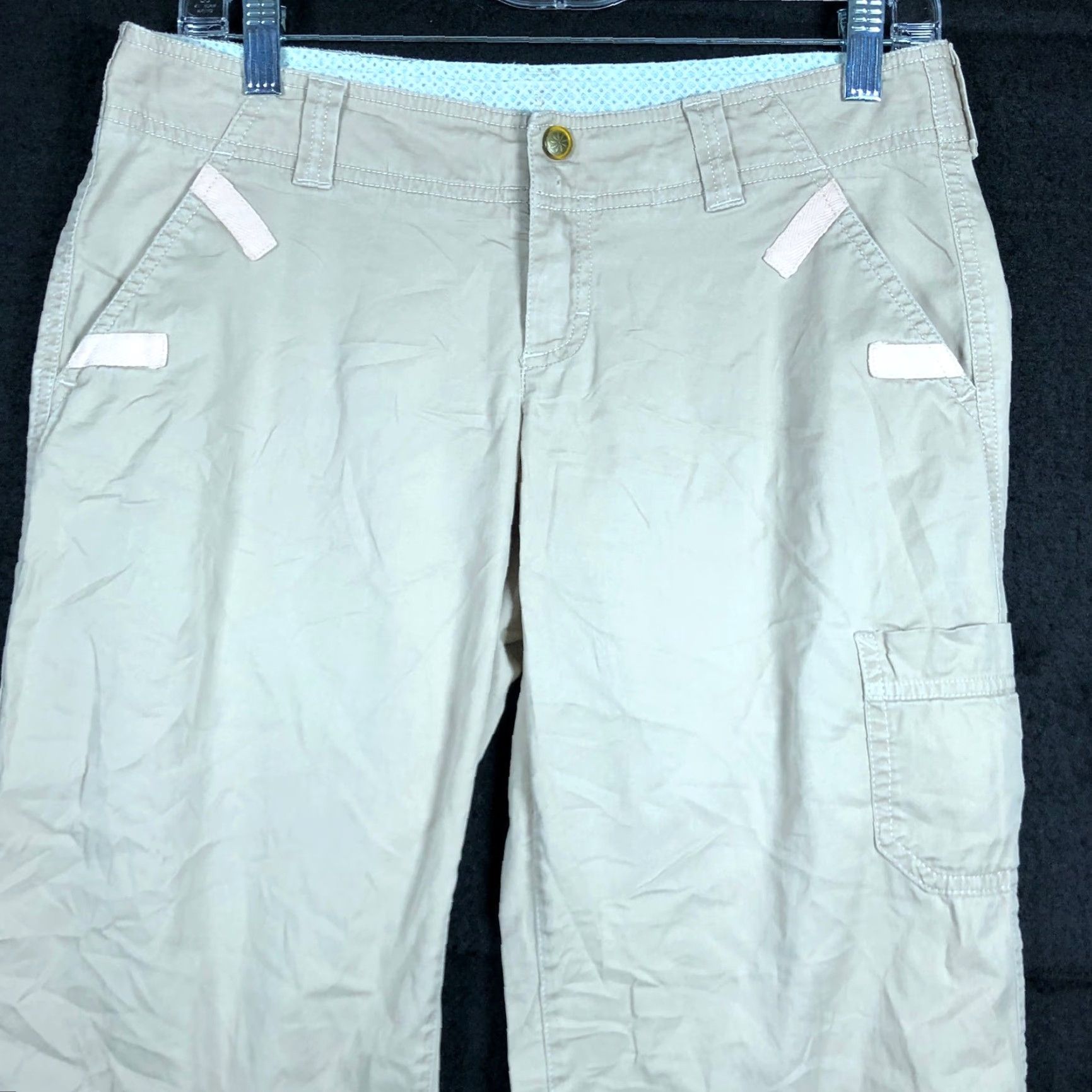 Athleta Athleta Womens Pants Tan Petite Mid Rise Athletic Capri Stretch 2P Size 24" / US 00 / IT 34 - 2 Thumbnail