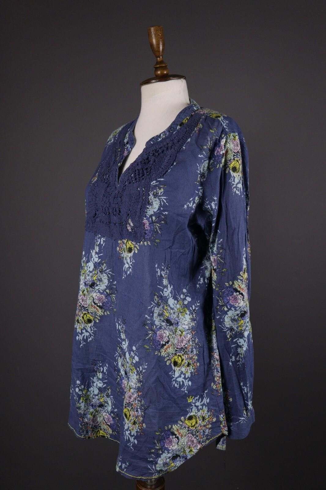 Designer Emily Van Den Bergh Multicolor Floral Blouse Shirt Size 44 Size M / US 6-8 / IT 42-44 - 4 Thumbnail