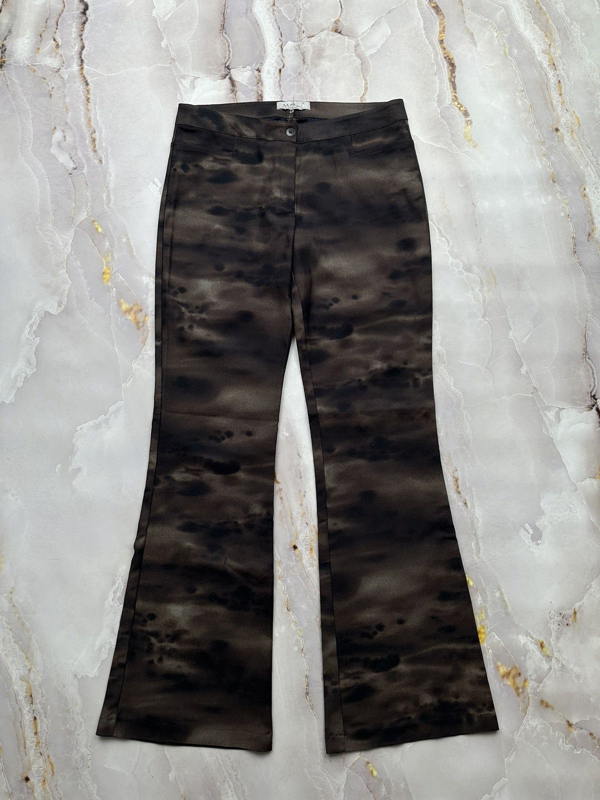 image of Avant Garde x Vintage Flared Pants in Brown, Women's (Size 27)