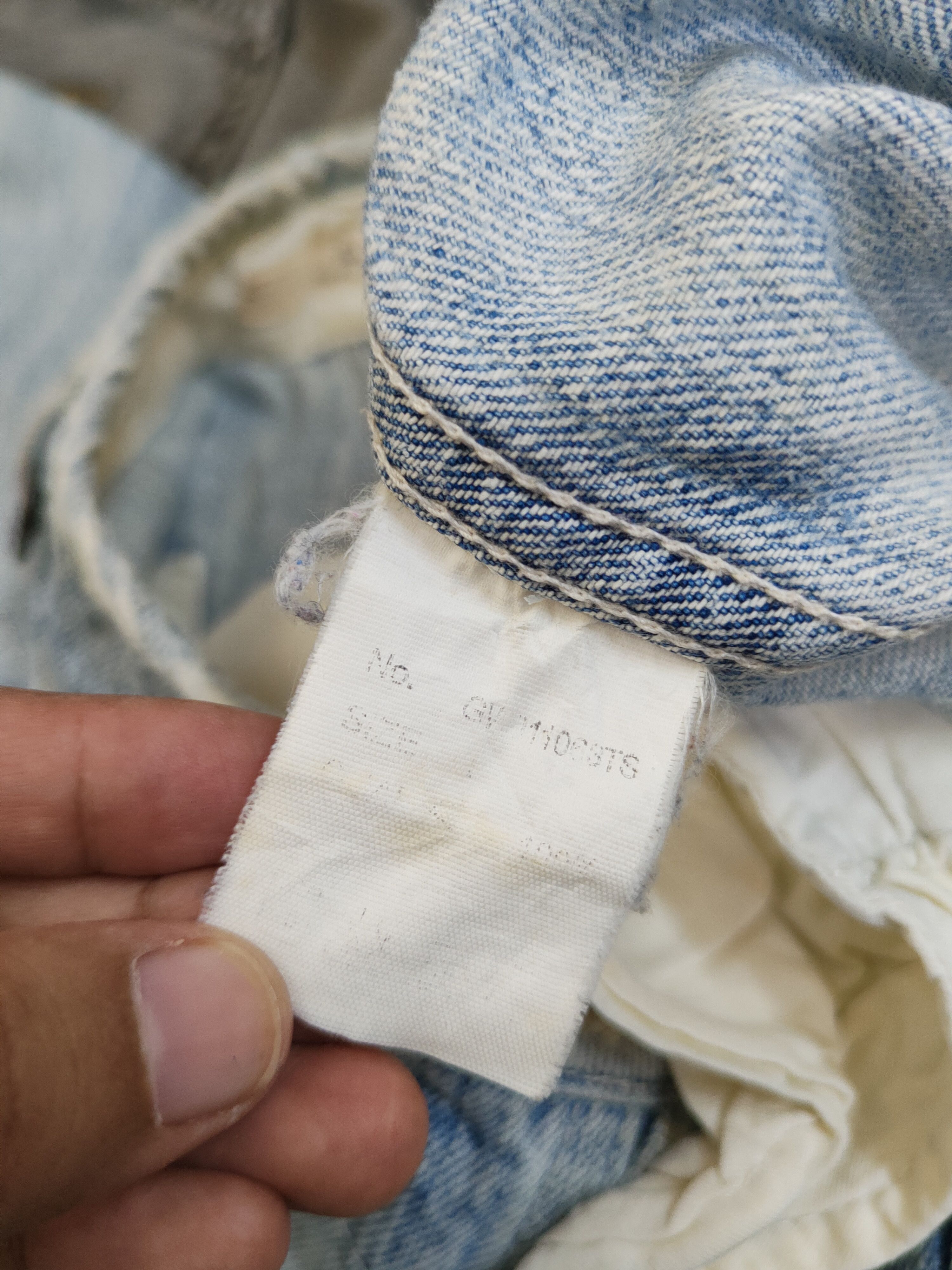 Global Work Global Work Light Blue Distressed Ripped denim Jeans #W1488 Size US 33 - 14 Thumbnail