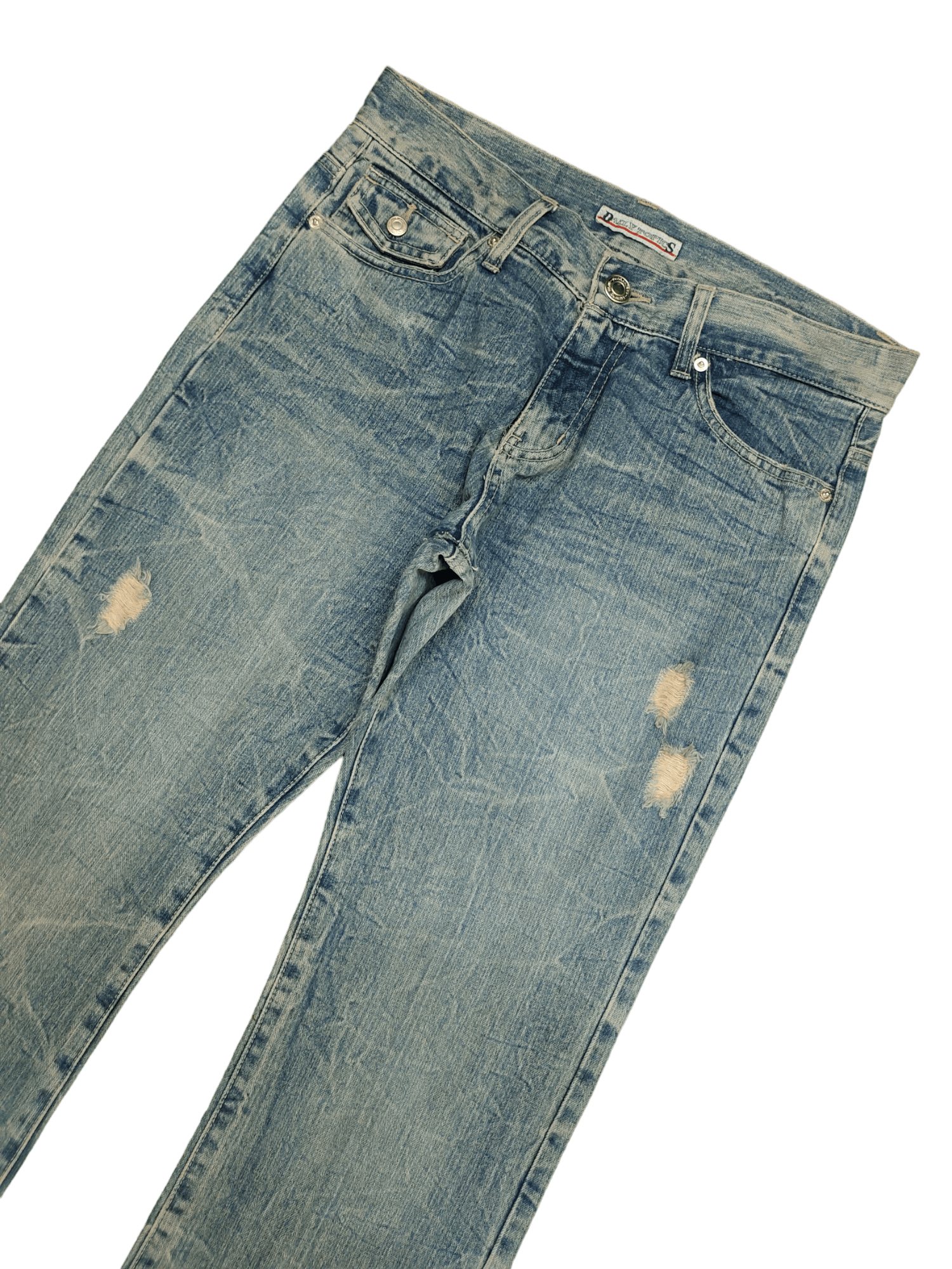 If Six Was Nine Flare Jeans Daily Topics Distress Faded Bootcut Ifsixwasnine Size US 32 / EU 48 - 4 Thumbnail