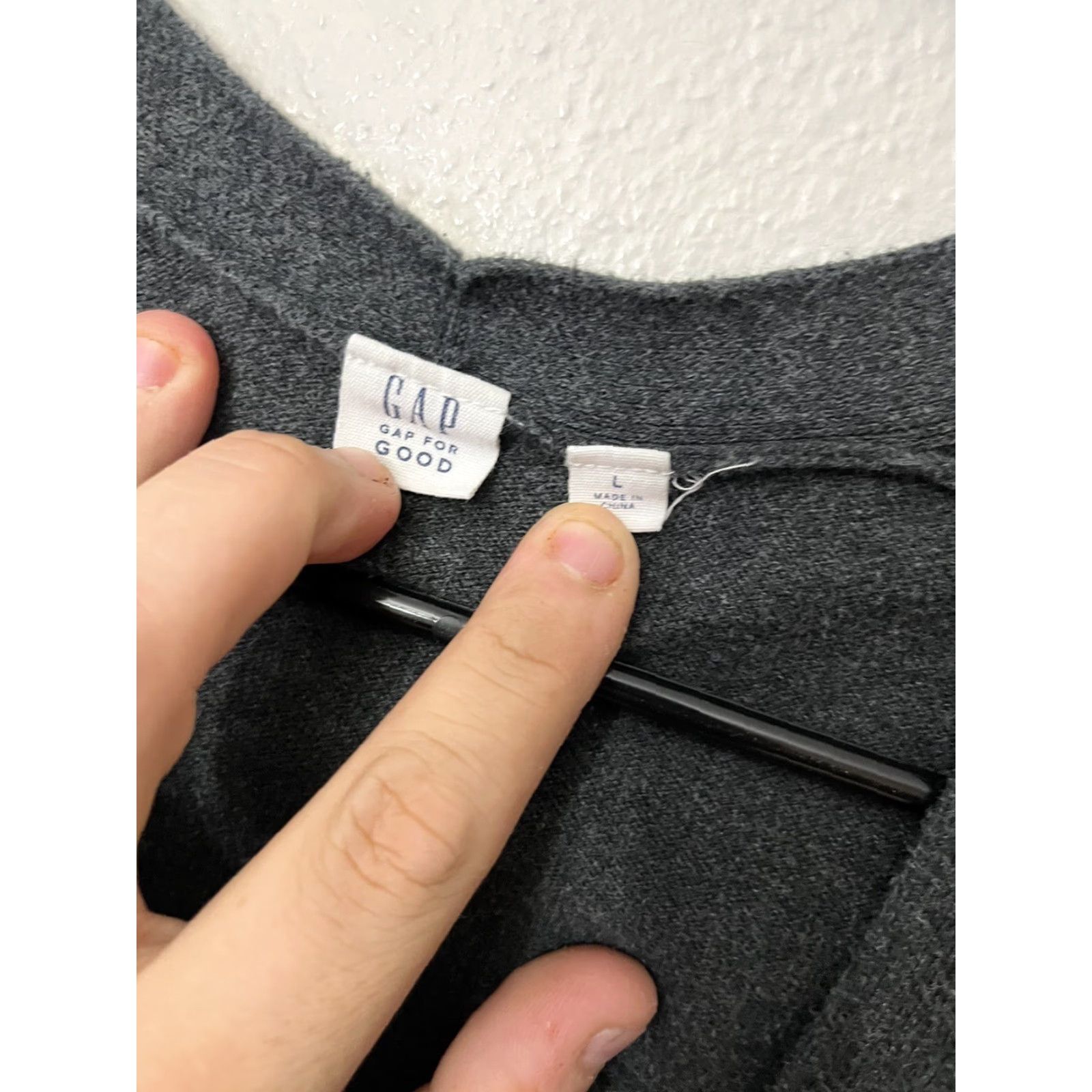 Gap GAP Lightweight Gray Open-Front Cardigan Sweater Women’s L Size L / US 10 / IT 46 - 3 Thumbnail