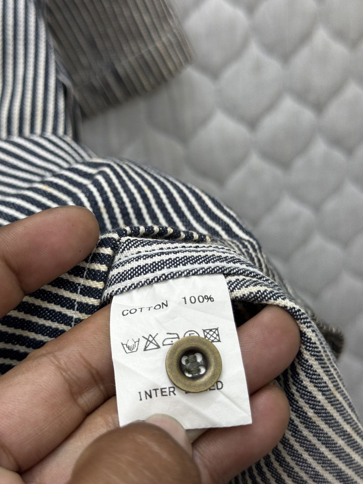 Japanese Brand 🔥🔥🔥ARCHIVE INTERBREED HICKORY SHIRTS PULLOVER Size US M / EU 48-50 / 2 - 8 Thumbnail