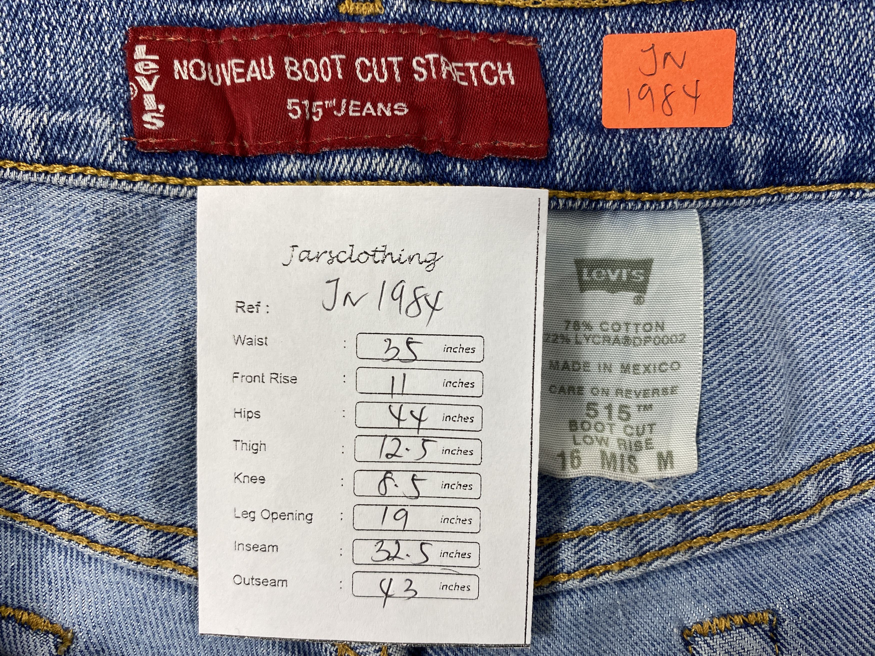 Levi's Distressed Blue Vintage Levi's 515 35x32.5 Denim -JN1984 Size US 35 - 8 Thumbnail