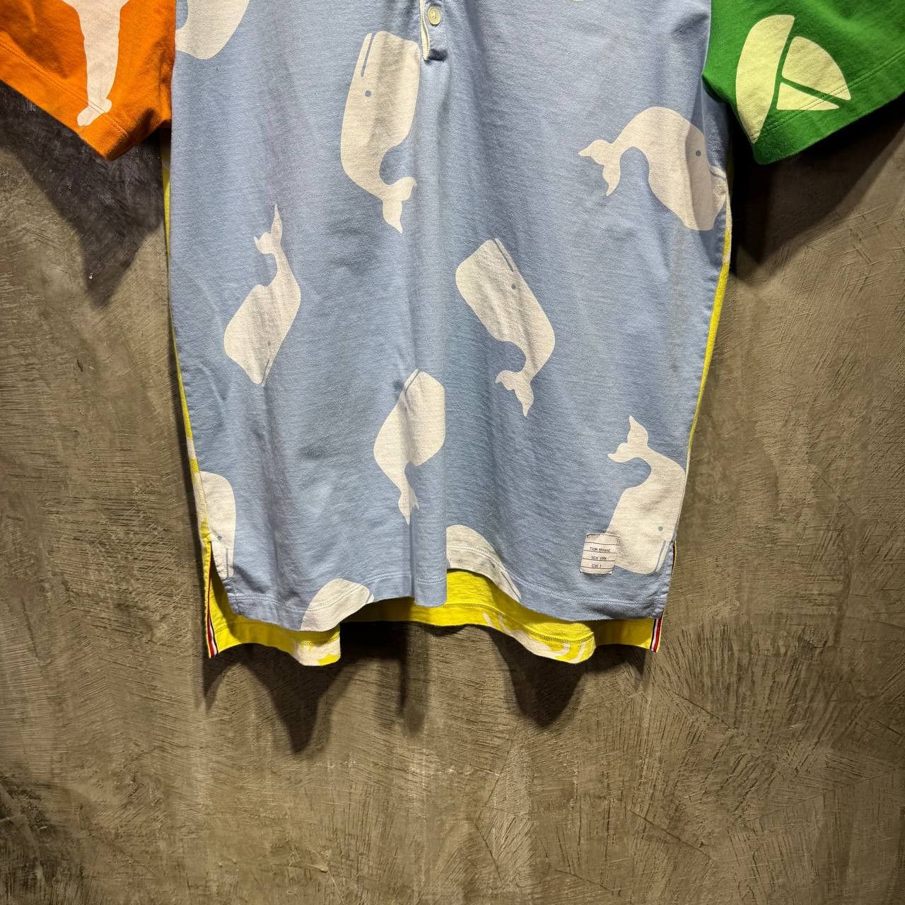 Thom Browne Thom Browne Whale print polo shirt Size US L / EU 52-54 / 3 - 3 Thumbnail