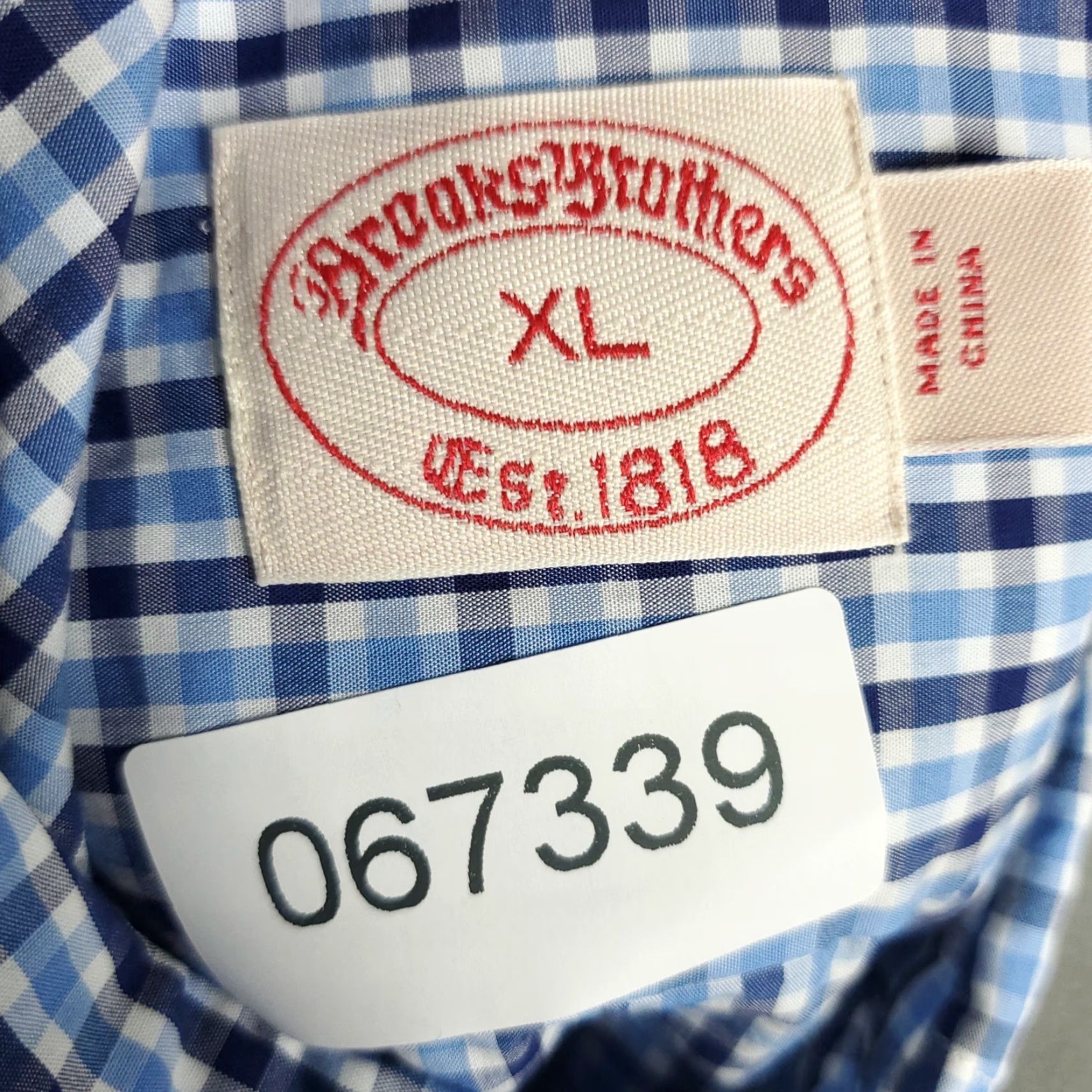 Brooks Brothers Brooks Brothers Shirt Mens XL Blue Check Button-Up Long Sleeve Casual Formal Workwear Colorful Modern Preppy 90s? Size US XL / EU 56 / 4 - 7 Thumbnail