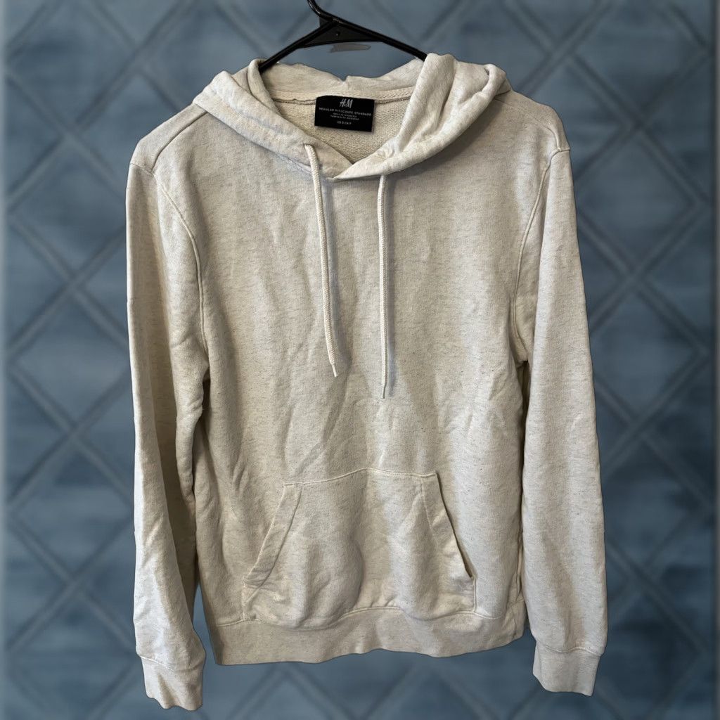 H&M H&M Hoodie Regular Fit Men Small Gray Solid Pullover 90s Concert Team? (Note: Wait) Size US S / EU 44-46 / 1 - 1 Thumbnail