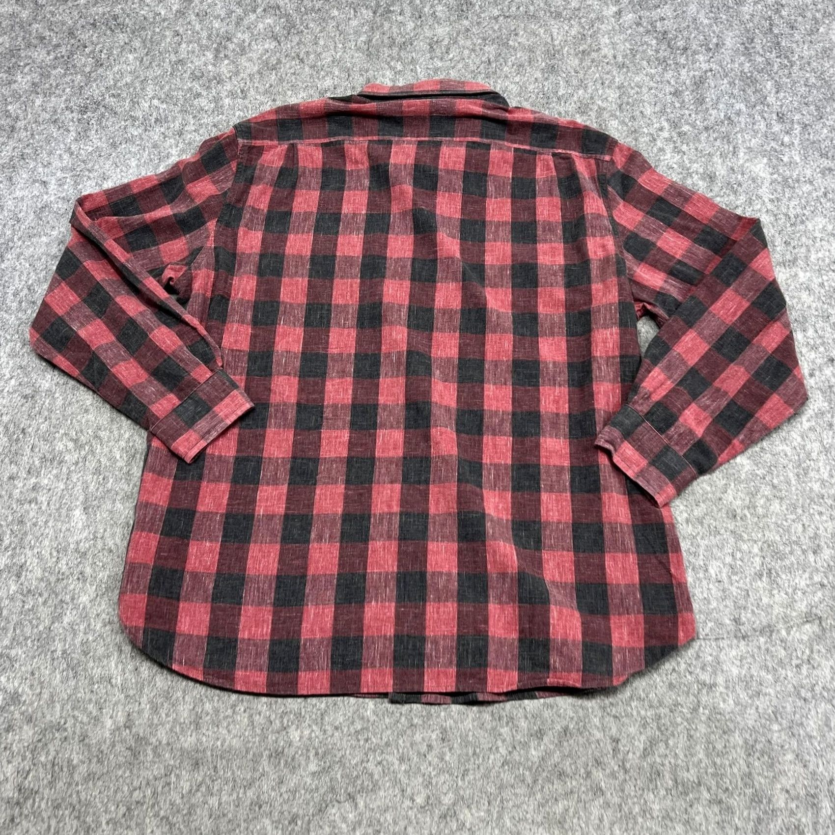 J.Crew J Crew Shirt Mens XL Red Black Buffalo Plaid Flannel Button Down Slim Fit Size US XL / EU 56 / 4 - 2 Thumbnail