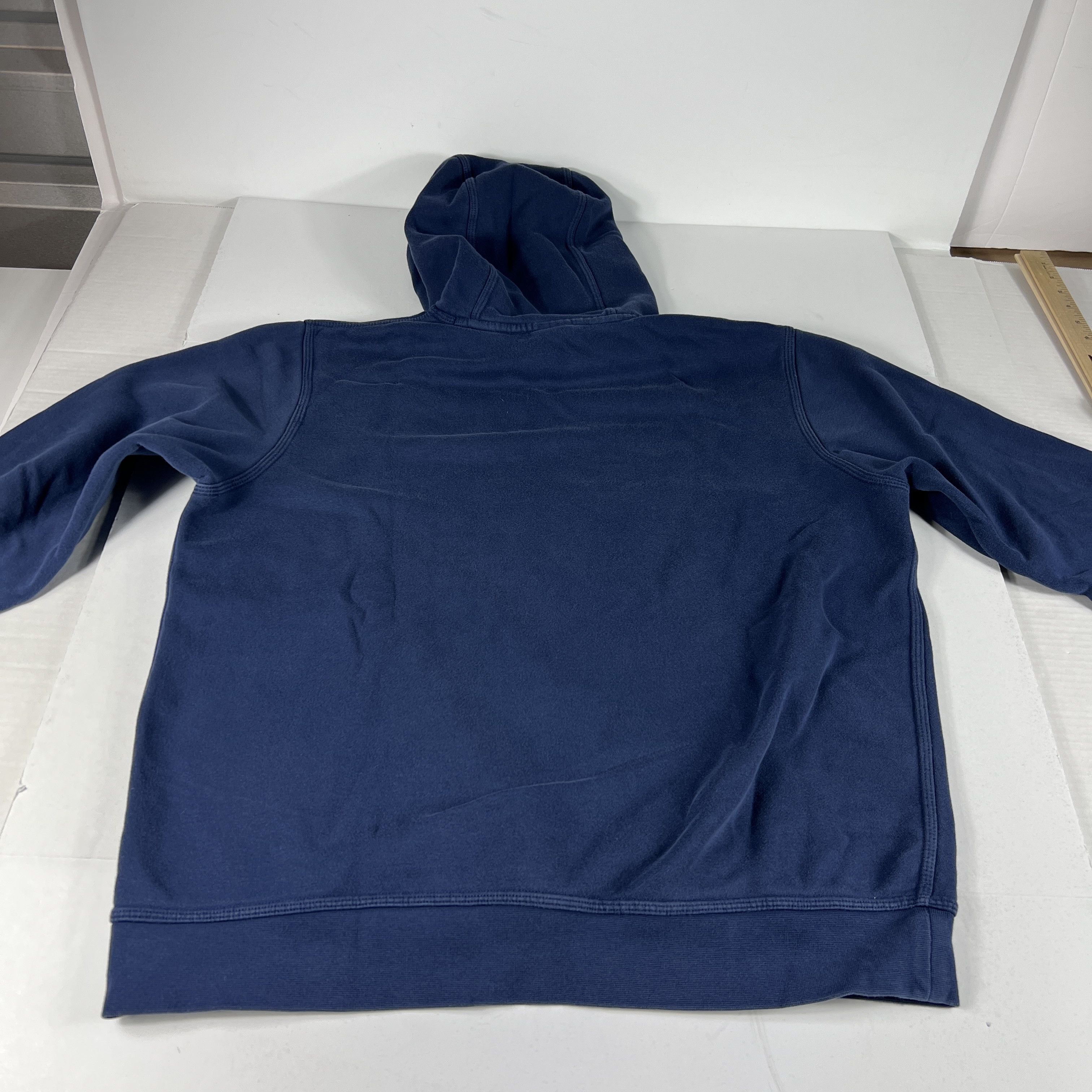 Nike Nike Sweatshirt Blue & White Faded Swoosh Logo Hoodie Size US L / EU 52-54 / 3 - 11 Thumbnail