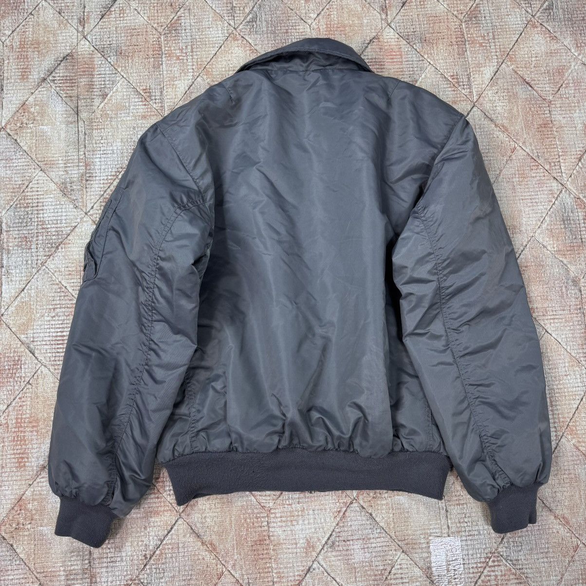 Japanese Brand × Vintage Vintage Silver Boxy Bomber Jacket Baggy Japan Flyers M1 Size US M / EU 48-50 / 2 - 14 Thumbnail
