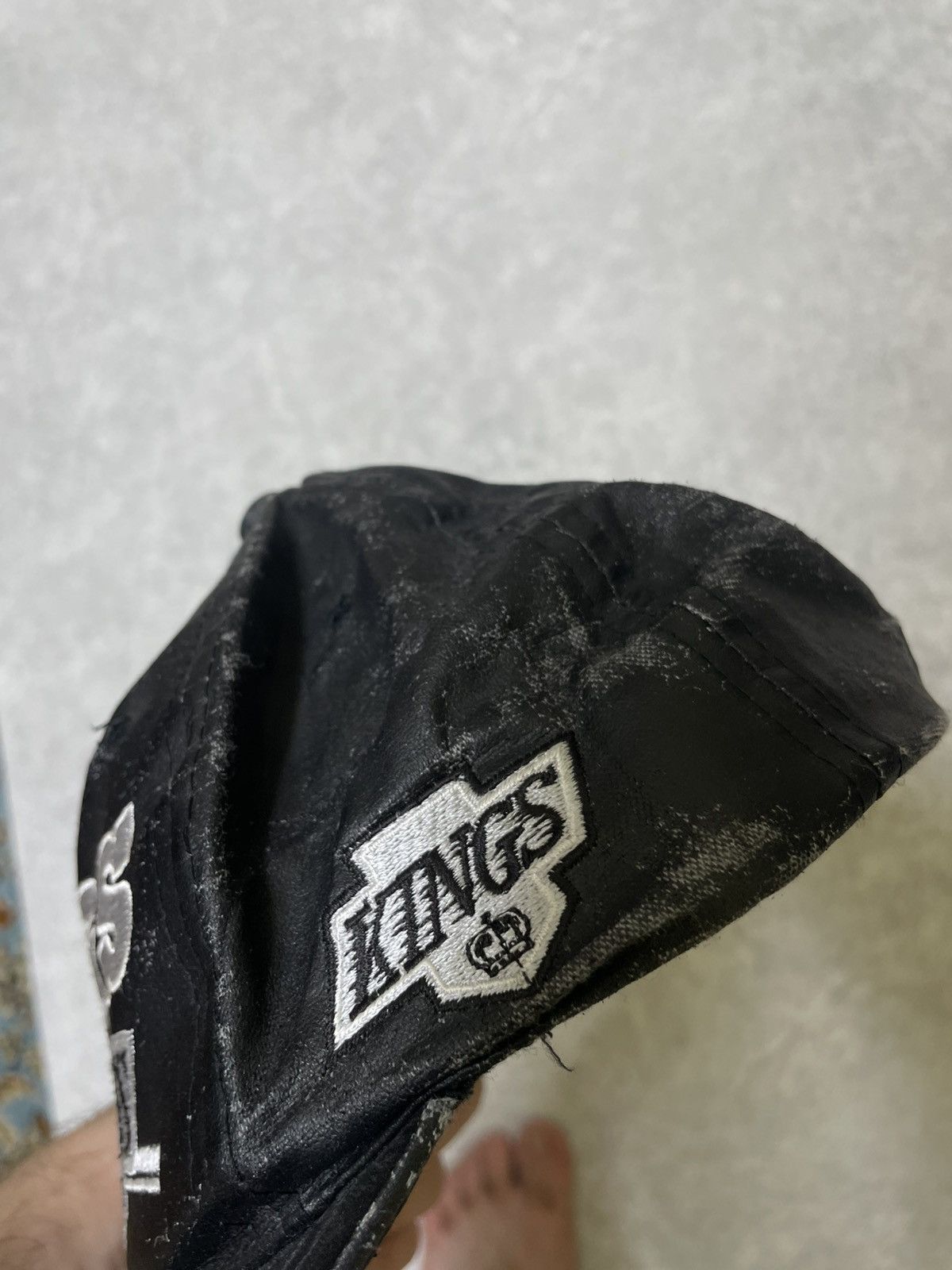 King × NFL Los Angeles Kings NFL Black Cap Rap Fit 1999s Size ONE SIZE - 5 Thumbnail