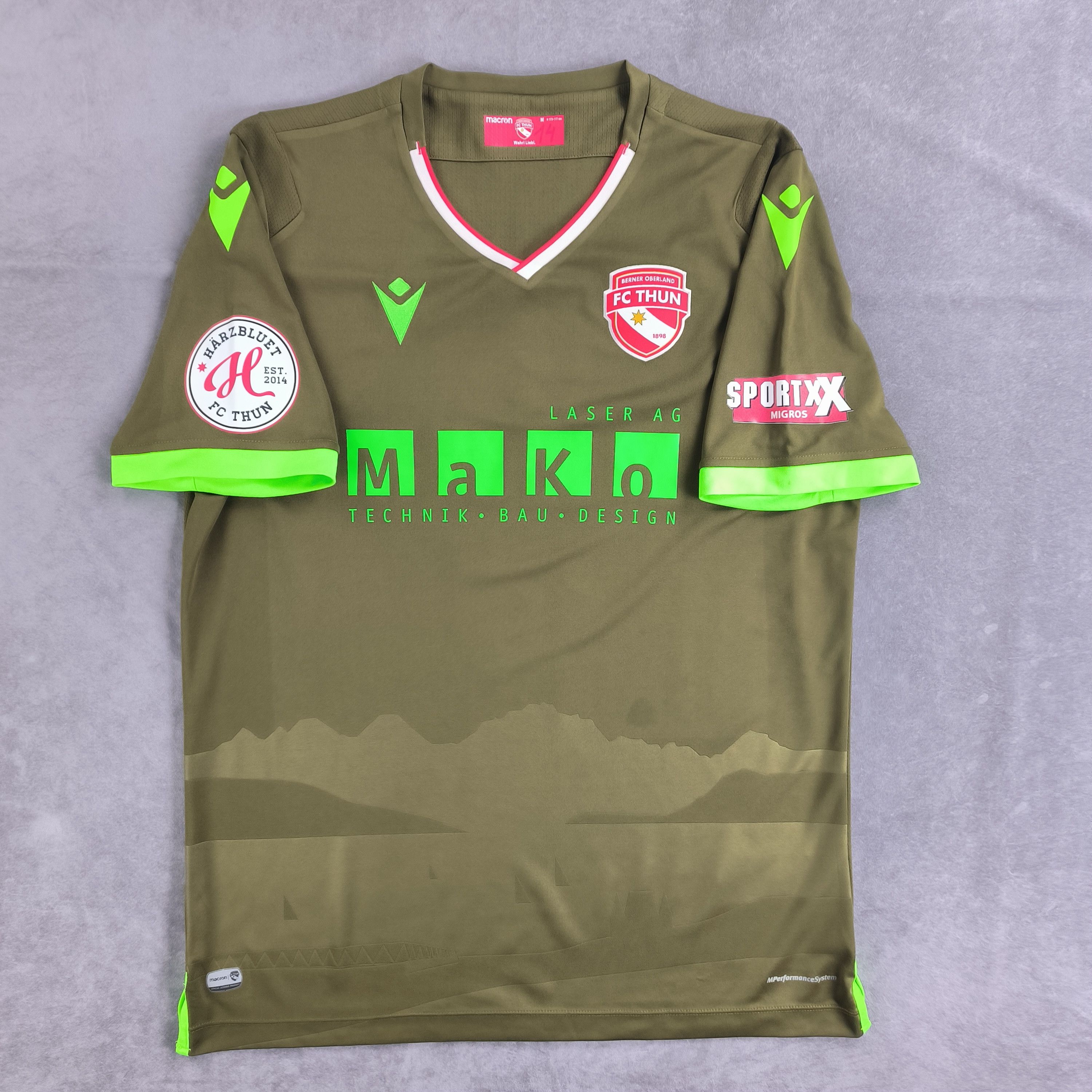 Macron FC Thun 2020-21 Macron away #3 football jersey size M Size US M / EU 48-50 / 2 - 1 Thumbnail