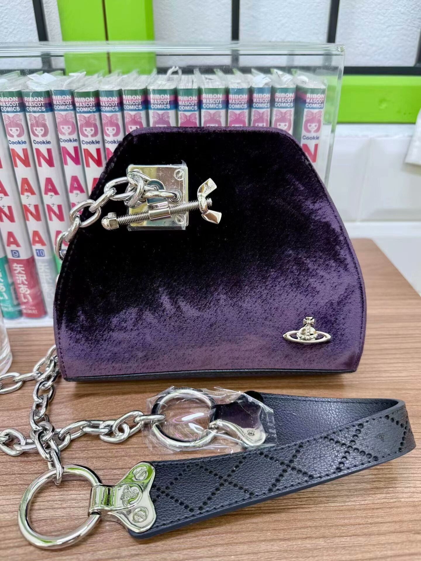 Vivienne Westwood Vivienne Westwood Velvet Crossbody Bag Size ONE SIZE - 1 Thumbnail