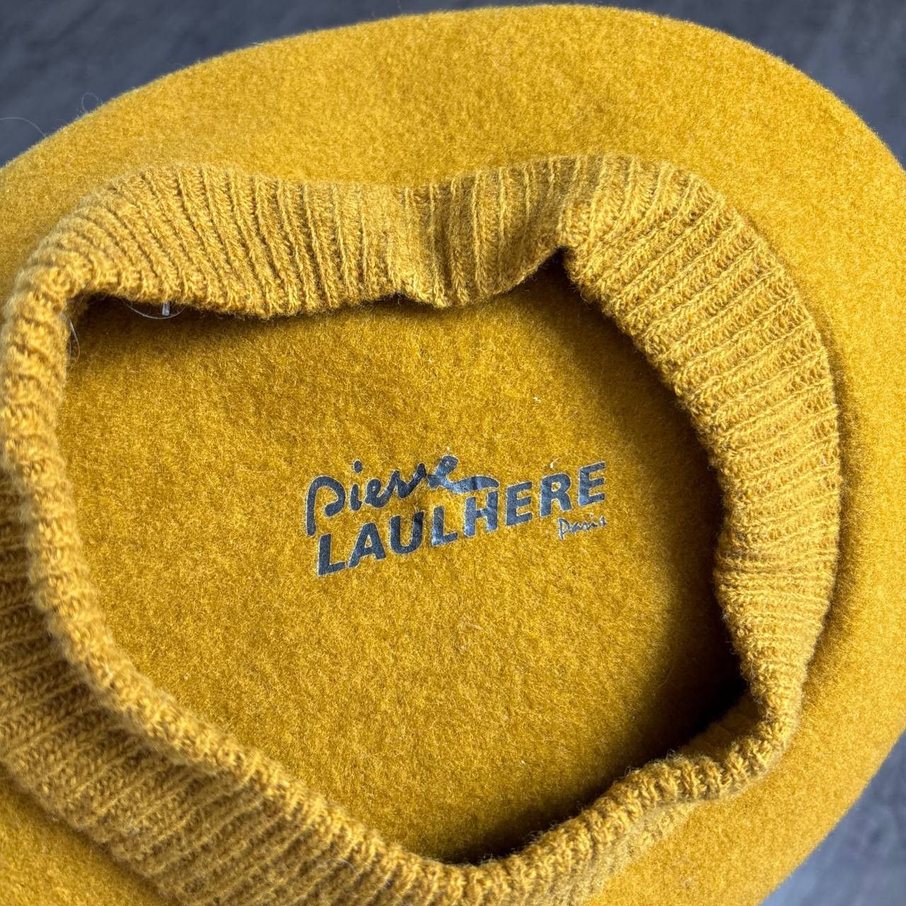 Other Pierre Laulhere PARIS Wool Beret Mustang Yellow Unisex Hat Size ONE SIZE - 4 Thumbnail