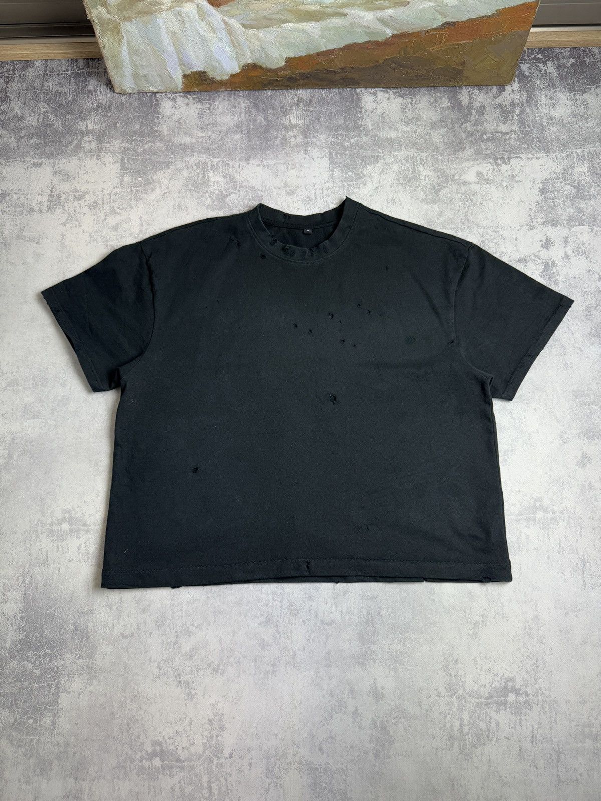 Yeezy t shirt ripped sales