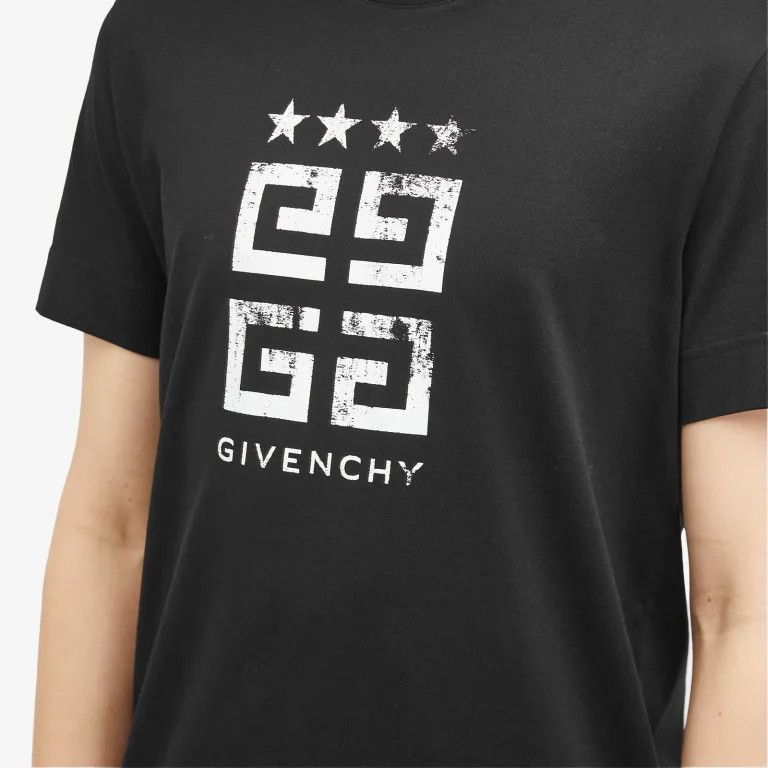 Givenchy o1srvl11e0625 4G Slim Fit T-Shirt in Black Size US M / EU 48-50 / 2 - 4 Thumbnail