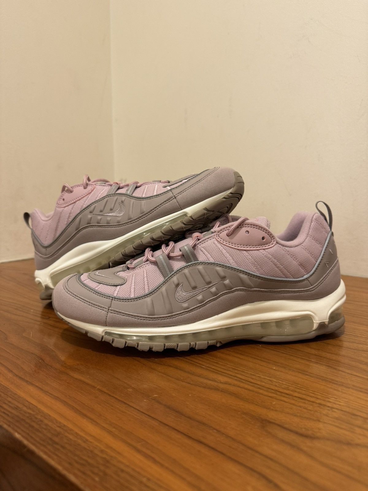 image of Nike Air Max 98 ‘Pumice’ Shoes in Plum, Men's (Size 11.5)