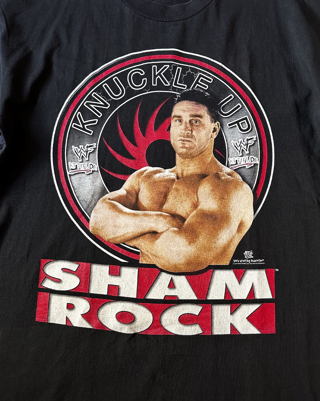 WWF 1998 WWF Ken Shamrock ‘Knuckle up’ vintage tee Size US XL / EU 56 / 4 - 3 Thumbnail