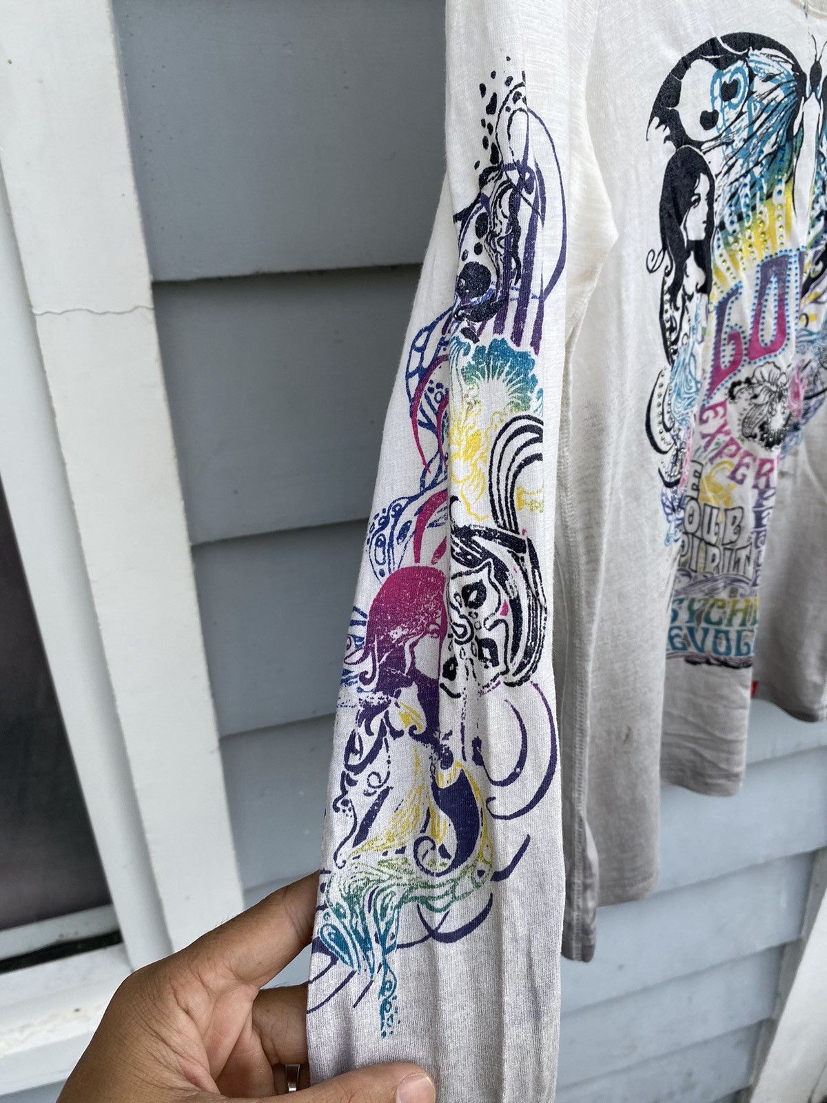 Esprit Esprit Psychedelic Graphic with Crazy Details & Crazy Design Size L / US 10 / IT 46 - 9 Thumbnail