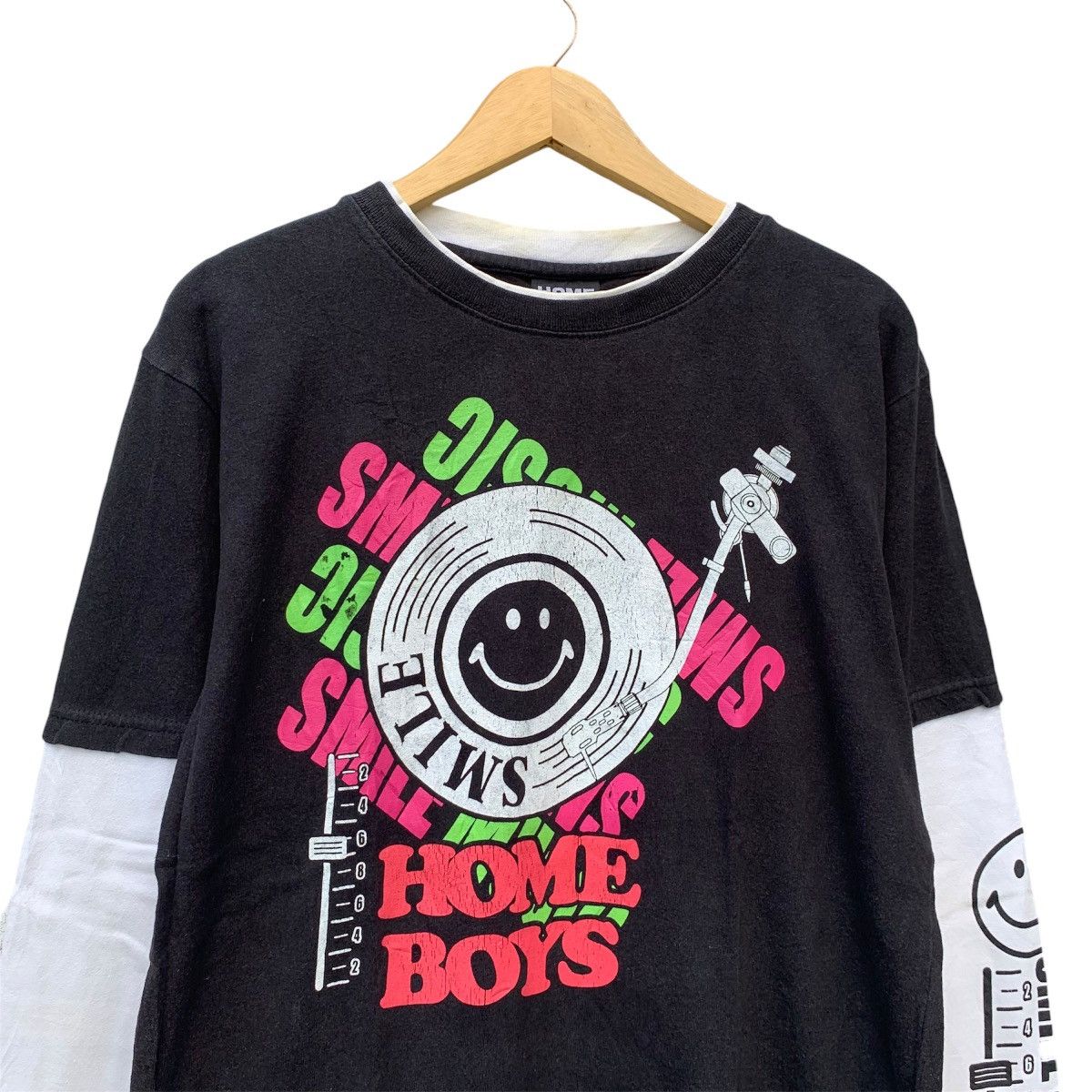 Beauty Beast × If Six Was Nine × Japanese Brand DOUBLE LAYER HOME BOYS Y2K LONG SLEEAVE Size US L / EU 52-54 / 3 - 2 Thumbnail