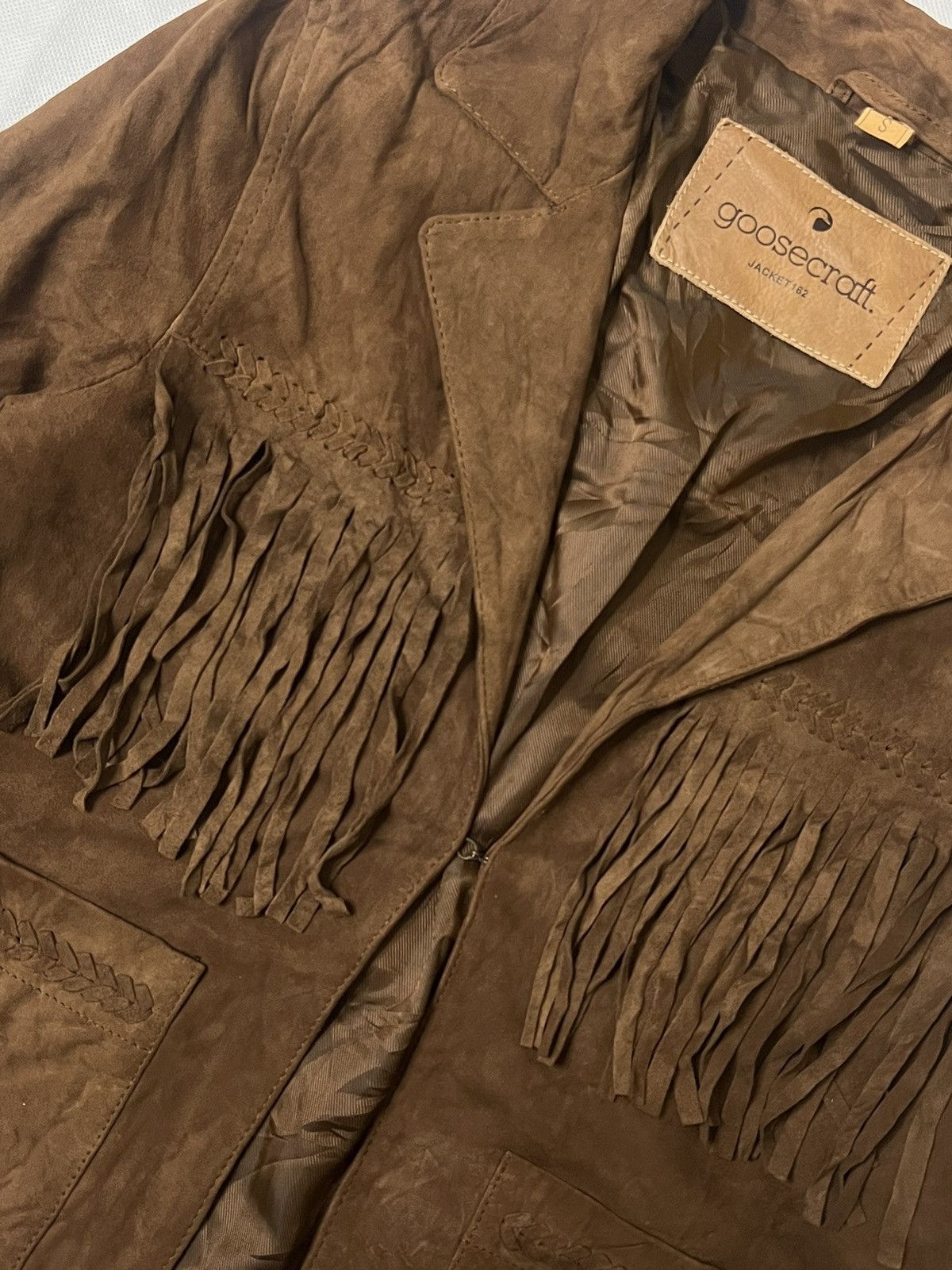 GOOSECRAFT Vtg Goosecraft Suede Leather Jacket Western Motorcycle Size S / US 4 / IT 40 - 11 Thumbnail