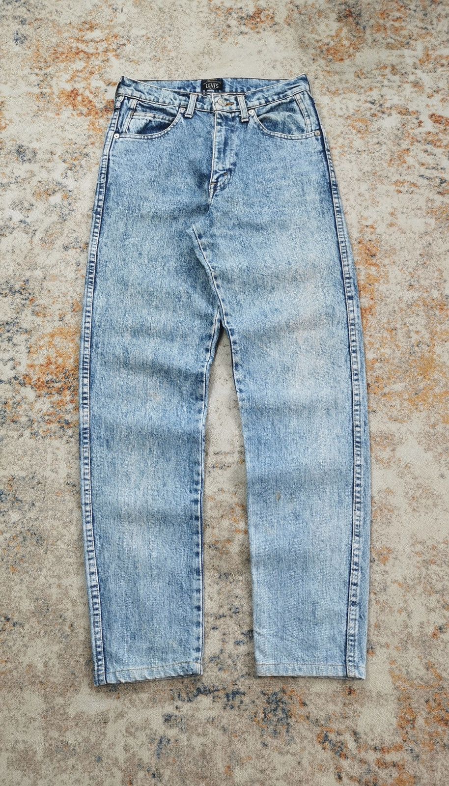 Japanese Brand × Levi's × Vintage Levis Skinny Stone Wash Jeans (LG97) Size US 27 - 1 Thumbnail