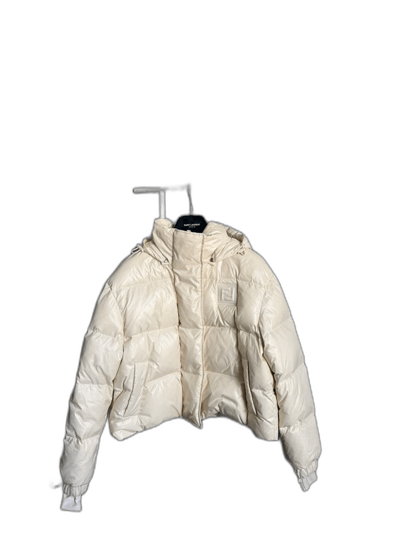 Fendi Fendi Hooded Quilted Jacket in White Size M / US 6-8 / IT 42-44 - 1 Thumbnail