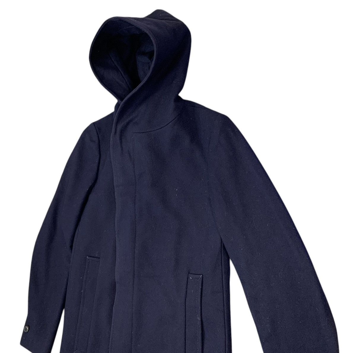 Stephan Schneider × Vintage VINTAGE STEPHEN SCHNEIDER WOOL HOODIE OVERCOAT WOMEN Size L / US 10 / IT 46 - 3 Thumbnail