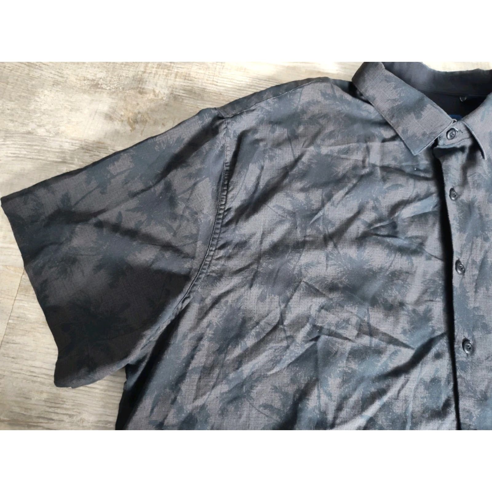 Nat Nast VINTAGE Nat Nast Luxury Originals Shirt Mens 2XL Short Sleeve Black Silk Blend Casual Hipster Size US XXL / EU 58 / 5 - 3 Thumbnail