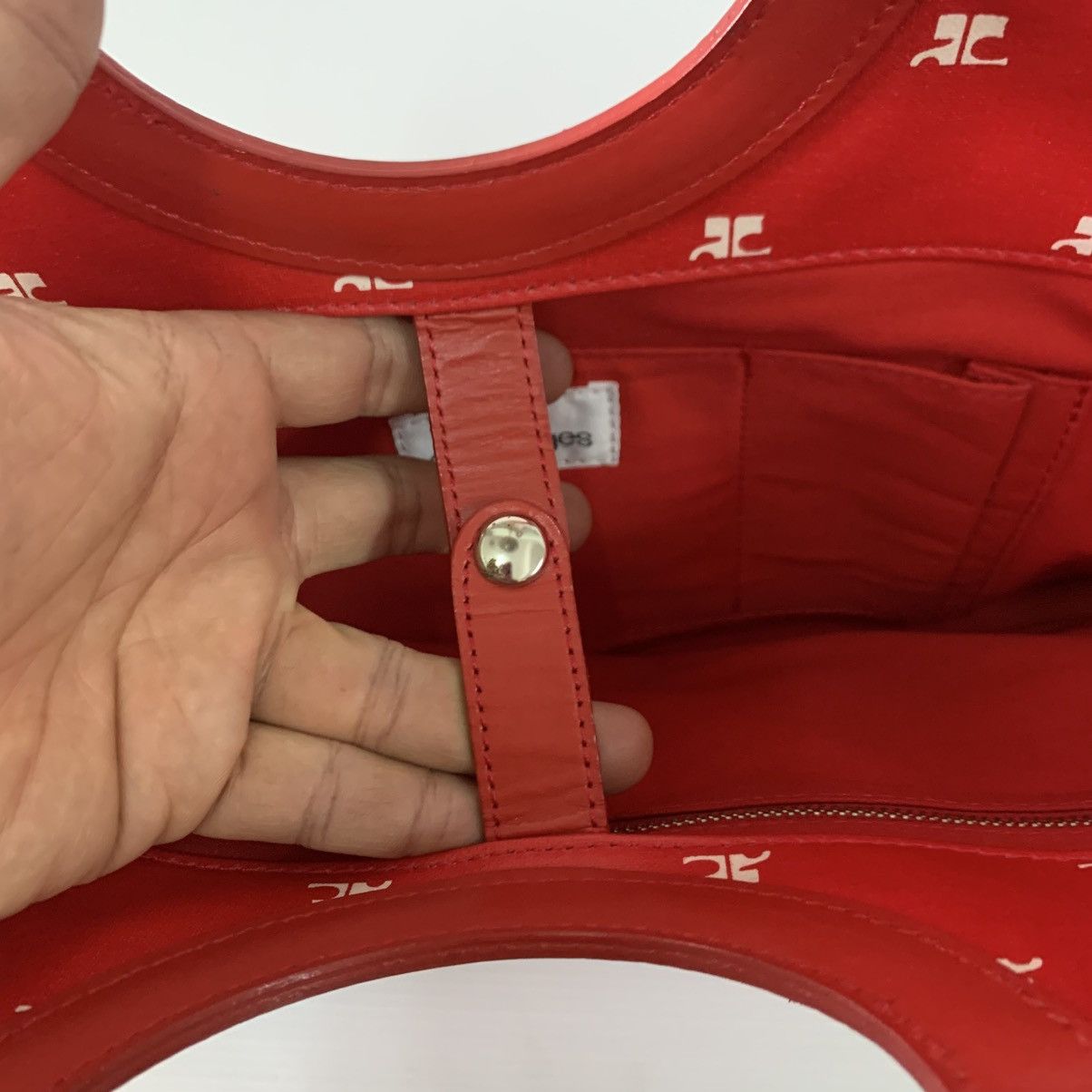 Courreges Courreges Red Handbag Size ONE SIZE - 12 Thumbnail