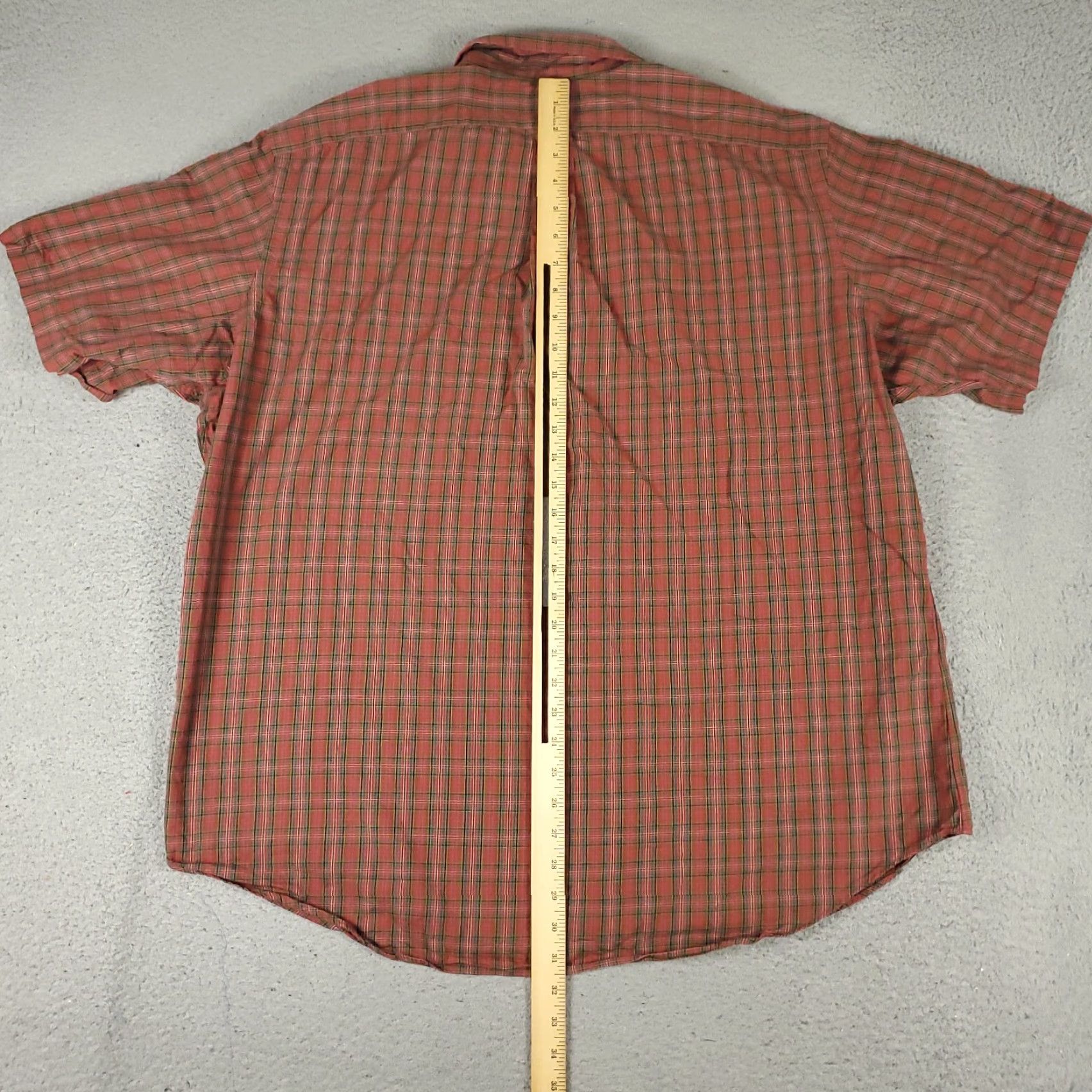 Ralph Lauren VINTAGE Ralph Lauren Shirt Mens 2XL Red Plaid Casual Button-Up Short Sleeve Pony Logo Mens Shirt Size US XXL / EU 58 / 5 - 4 Thumbnail