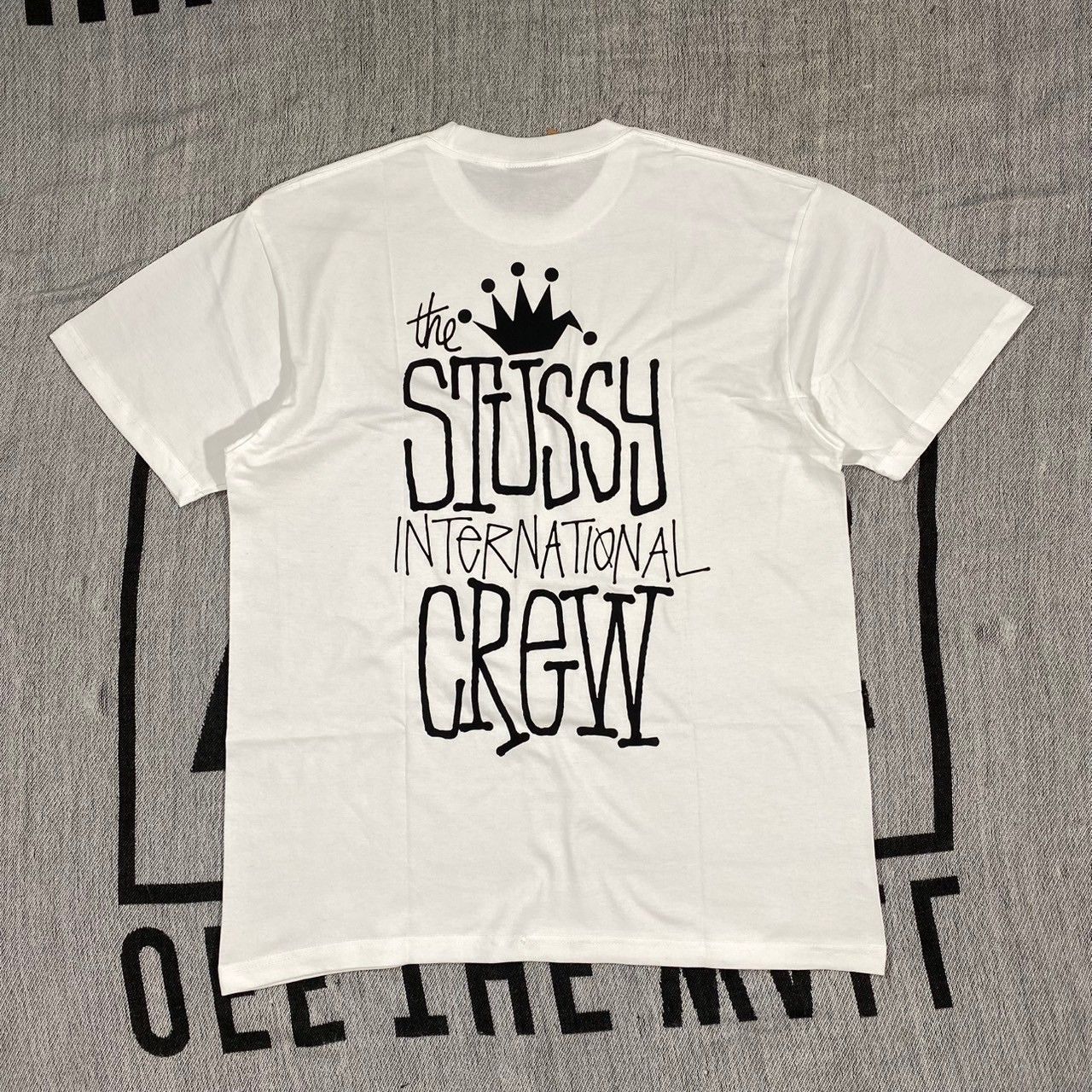 Stussy Stussy Tee International Crew Natural Xlarge Size US XL / EU 56 / 4 - 1 Thumbnail