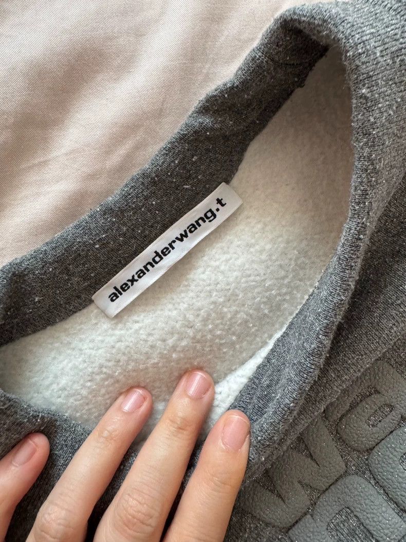 Alexander Wang Alexander Wang Gray Sparkle Sweatshirt- Size S / US 4 / IT 40 - 2 Thumbnail