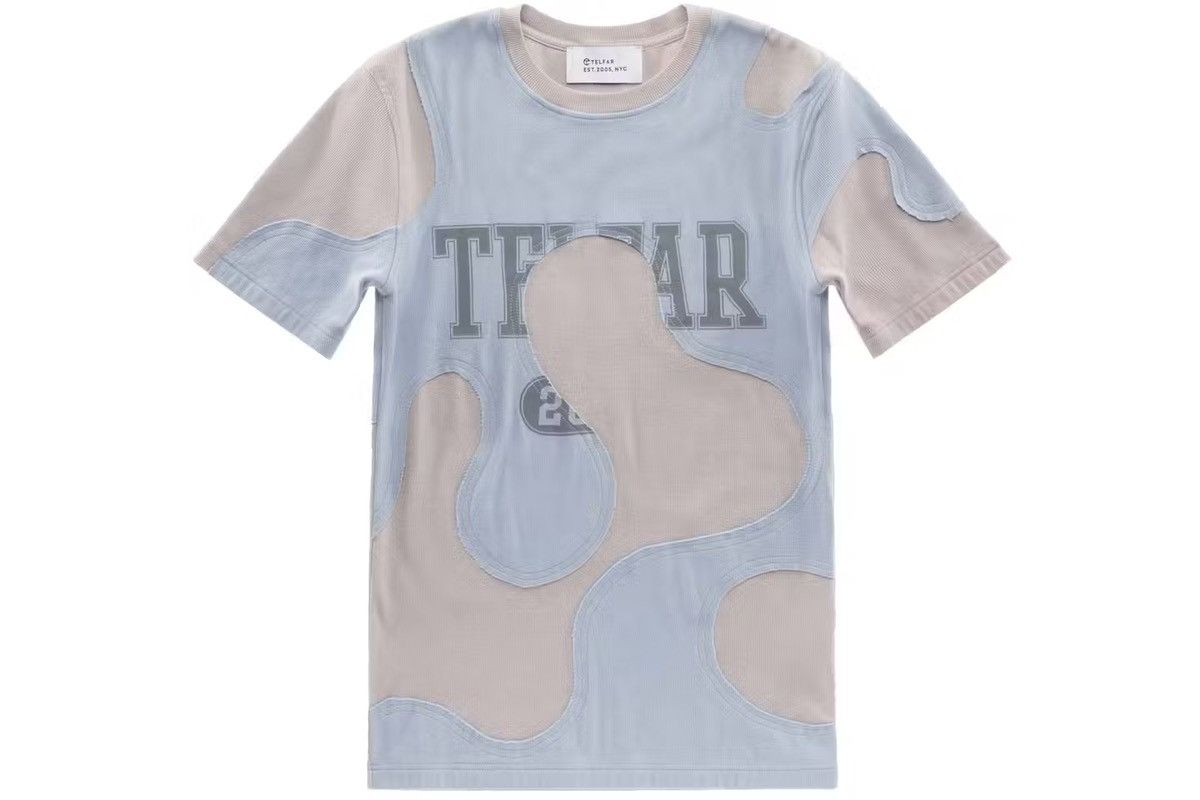 image of Telfar Camo T-Shirt Blue, Men's (Size XL)