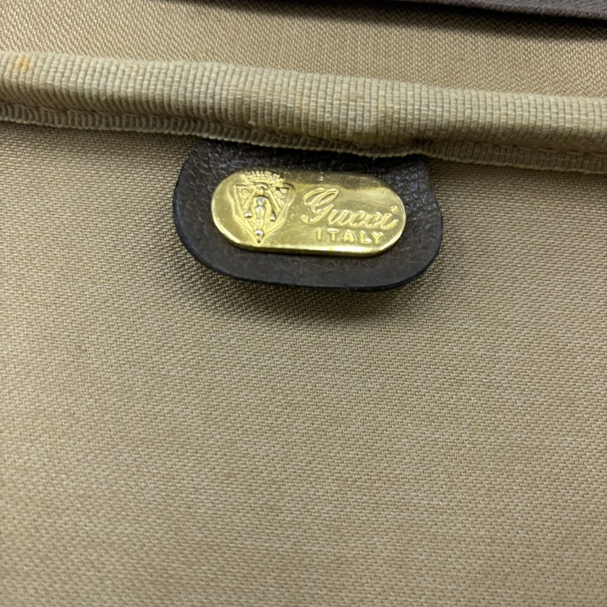 Gucci Gucci (vintage) canvas suitcase Size ONE SIZE - 6 Thumbnail
