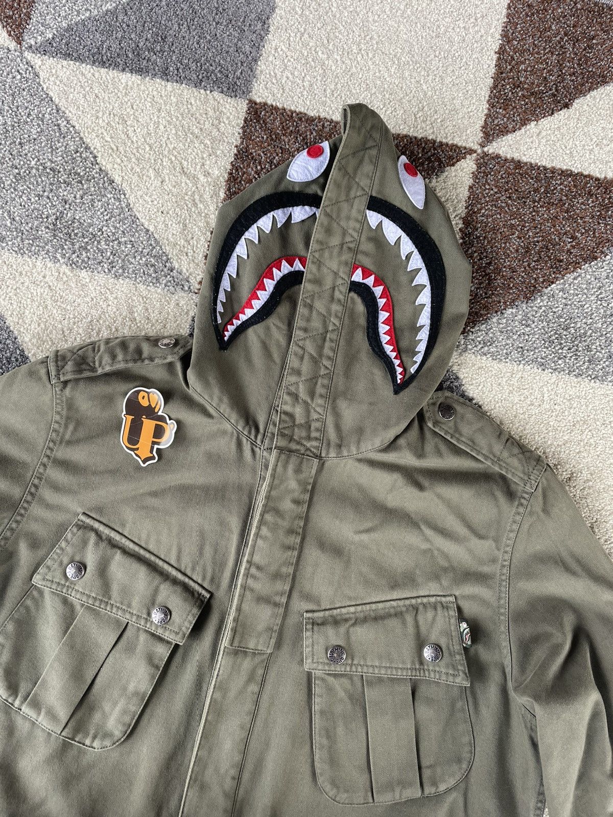 Bape Bape Military Shark Parachute Jacket Size US XL / EU 56 / 4 - 8 Thumbnail