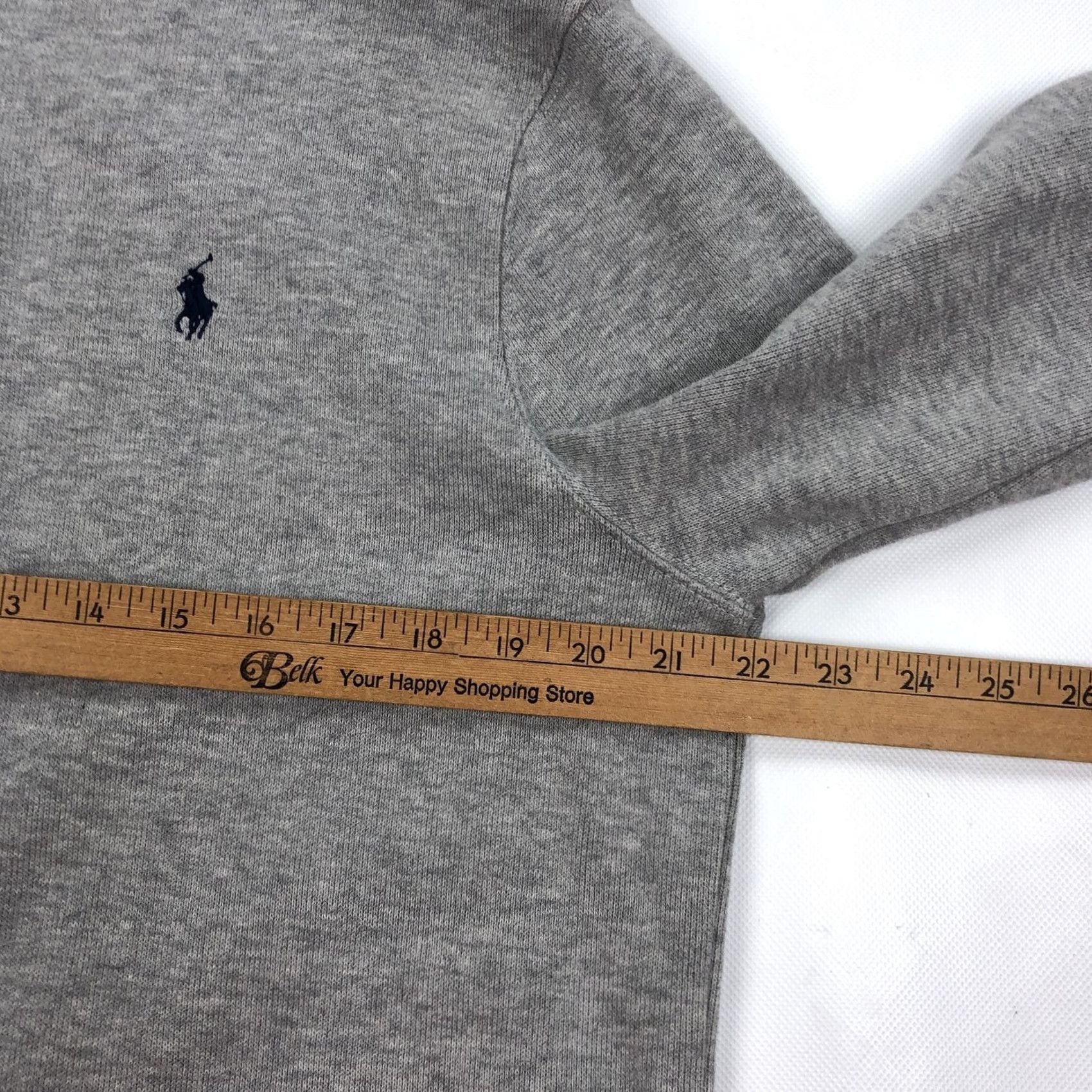Polo Ralph Lauren Polo Ralph Lauren Men’s Grey 1/4 Zip Pullover Sweater Embroidered Pony Size L Size US L / EU 52-54 / 3 - 6 Thumbnail