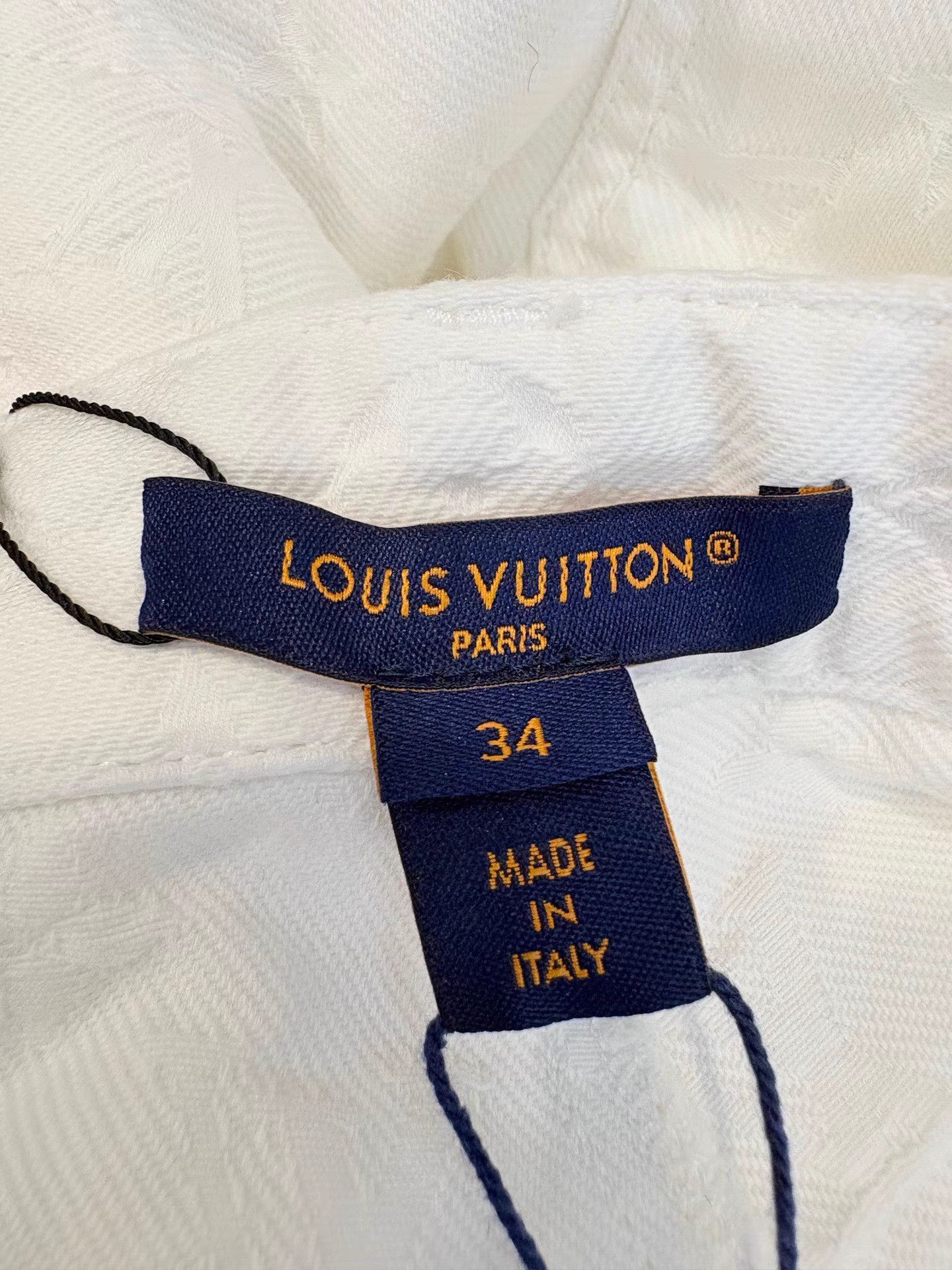 Louis Vuitton LOUIS VUITTON LV25 New White Monogram Printed Jeans Size US 34 / EU 50 - 4 Thumbnail