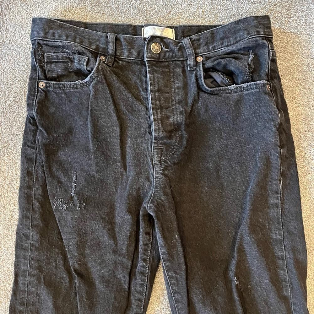 Designer We the free black distressed jeans Size 27" / US 4 / IT 40 - 2 Thumbnail