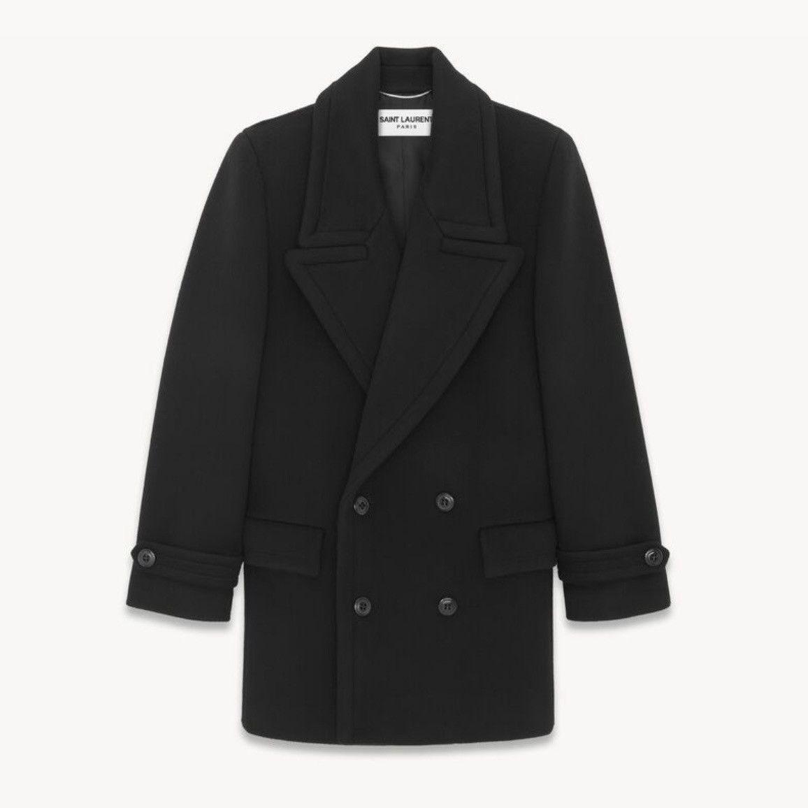 Saint Laurent Paris Saint Laurent Pea Coat in Large Size US L / EU 52-54 / 3 - 1 Thumbnail