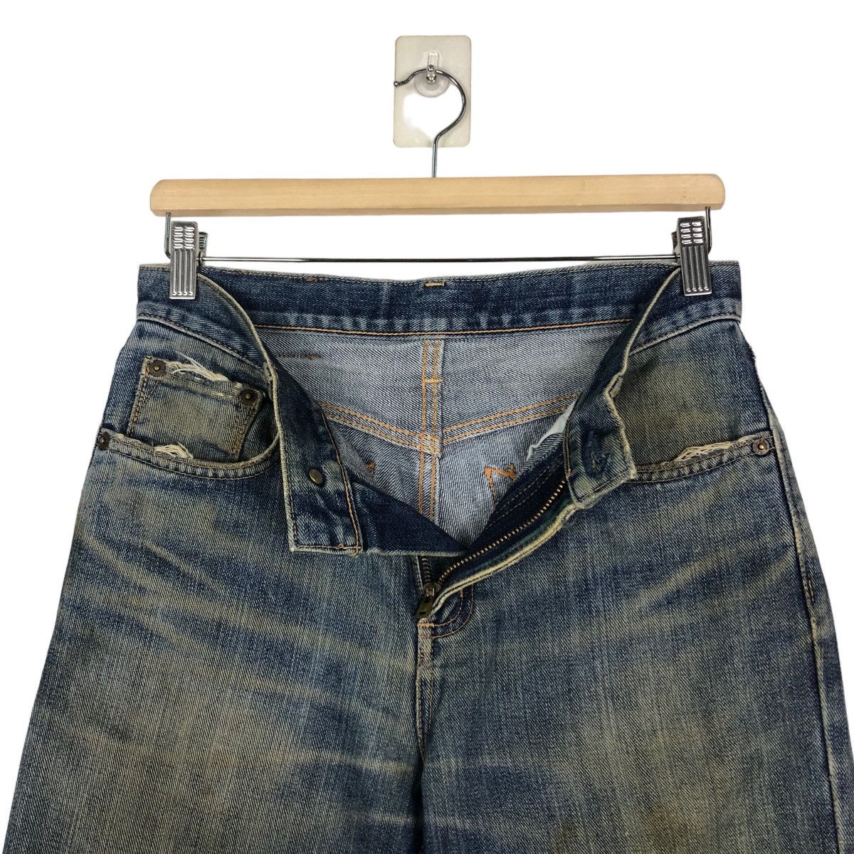 Edwin 🔥VINTAGE DENIM JEANS WRANGLER UNION MADE Size US 30 / EU 46 - 17 Thumbnail
