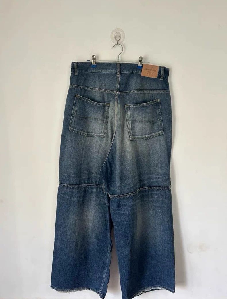 Balenciaga Balenciaga size XS 5 waist drawstring strap vintage blue w Size US 27 - 2 Thumbnail