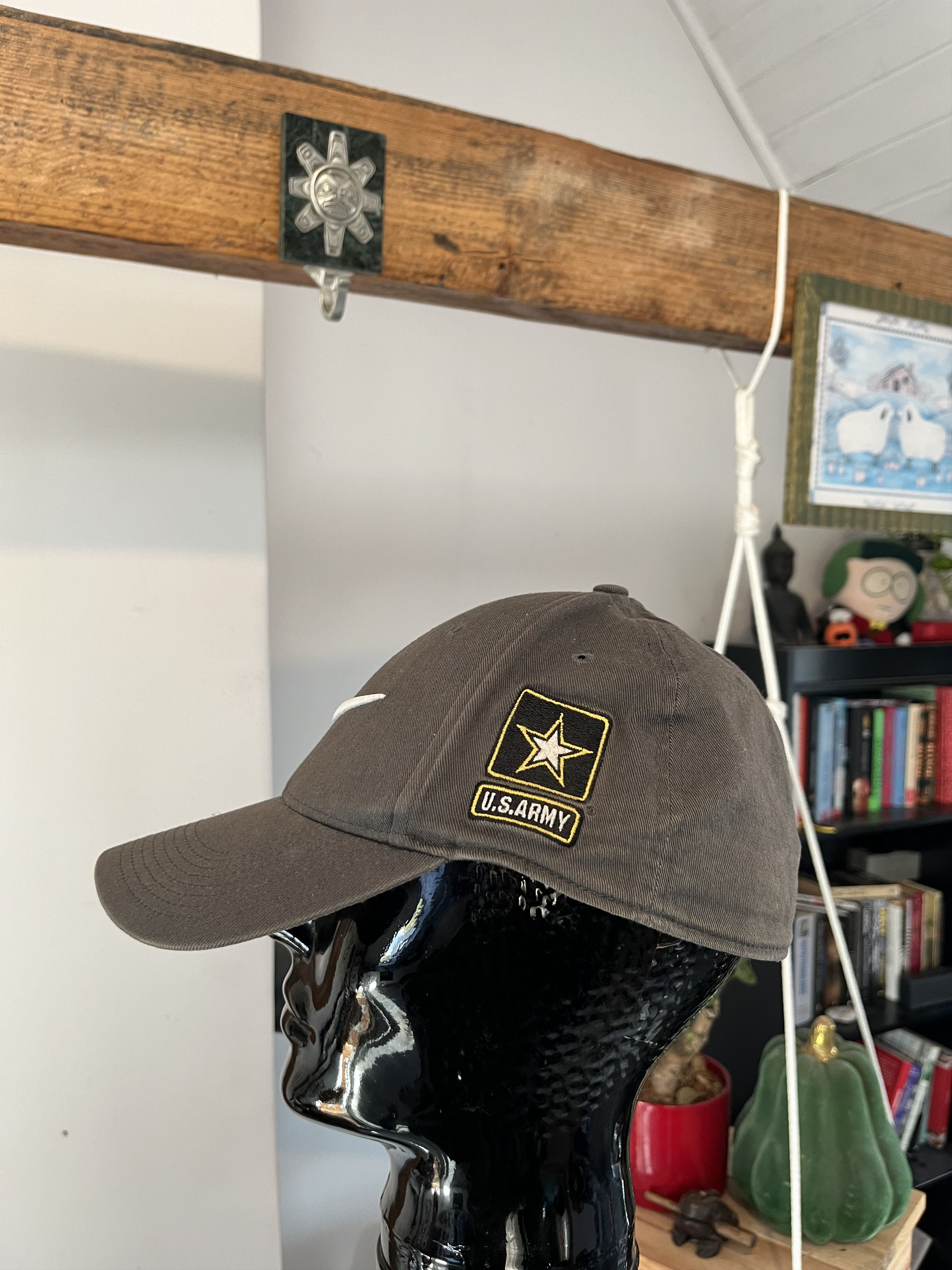 Nike × Vintage Vintage 00s Nike Army Cap Hat Size ONE SIZE - 3 Thumbnail