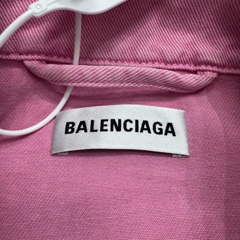 Balenciaga Balenciaga size 36 Embroidered letters, pink washed to mak Size XS / US 0-2 / IT 36-38 - 3 Thumbnail
